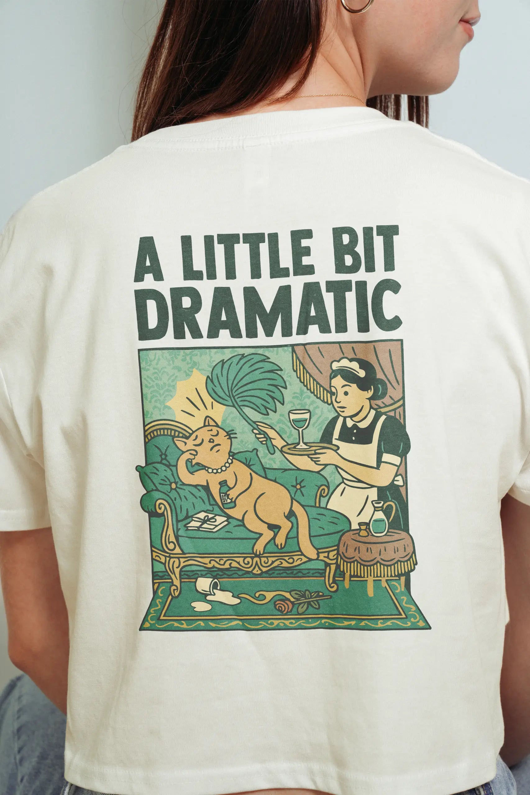 A Little Bit Dramatic! Crop Tee