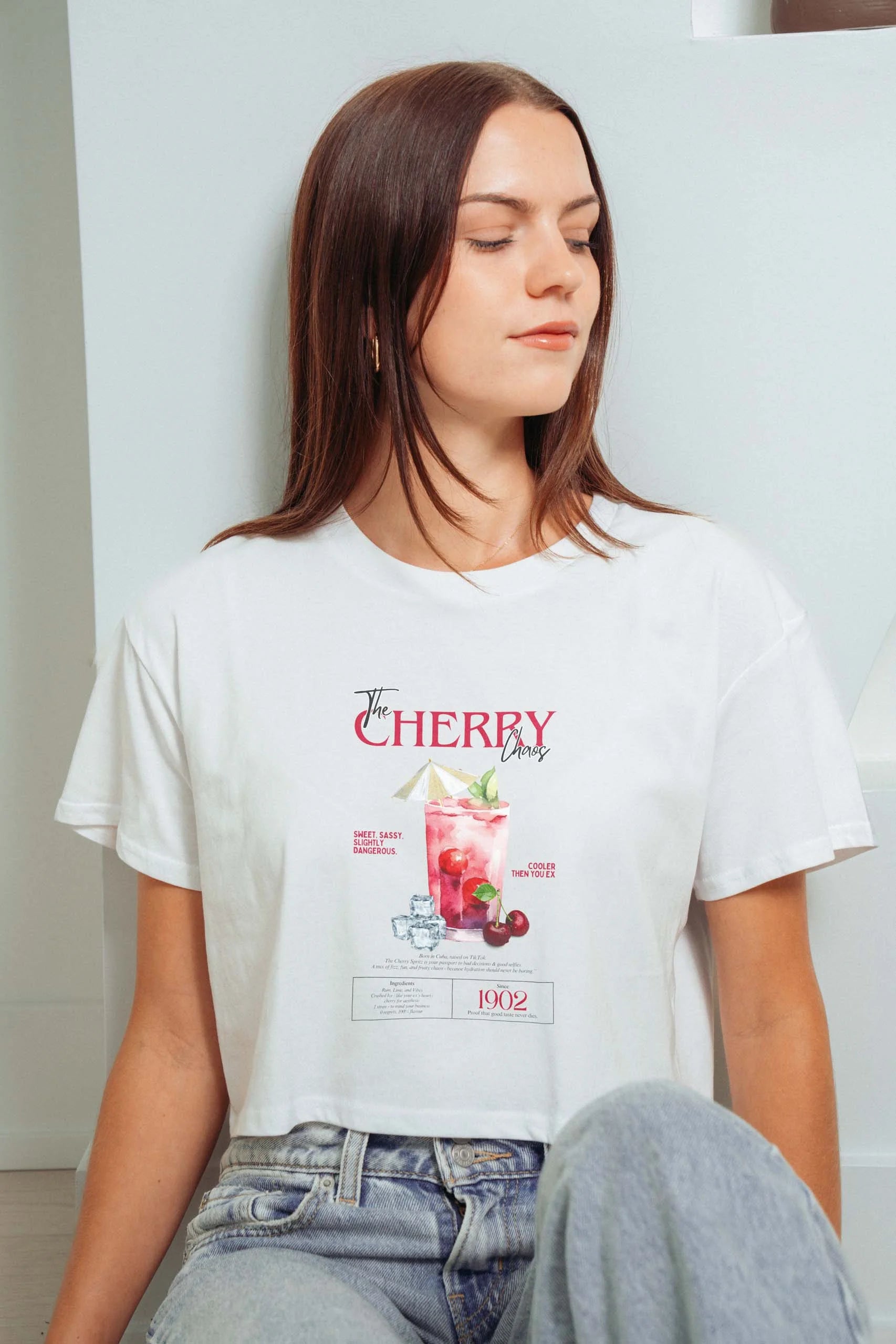 The Cherry Chaos! Crop Tee