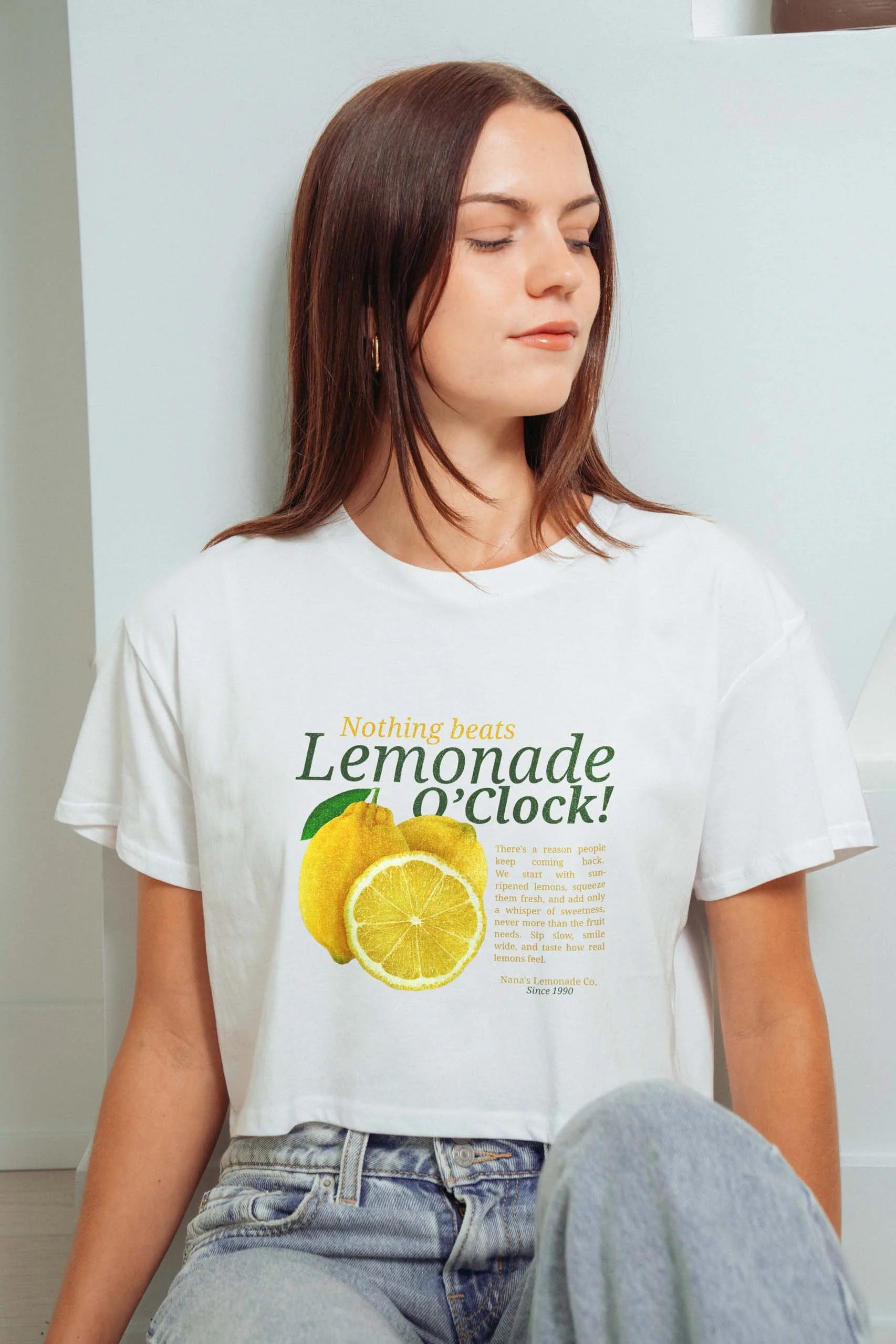 Lemonade O'Clock! Crop Tee