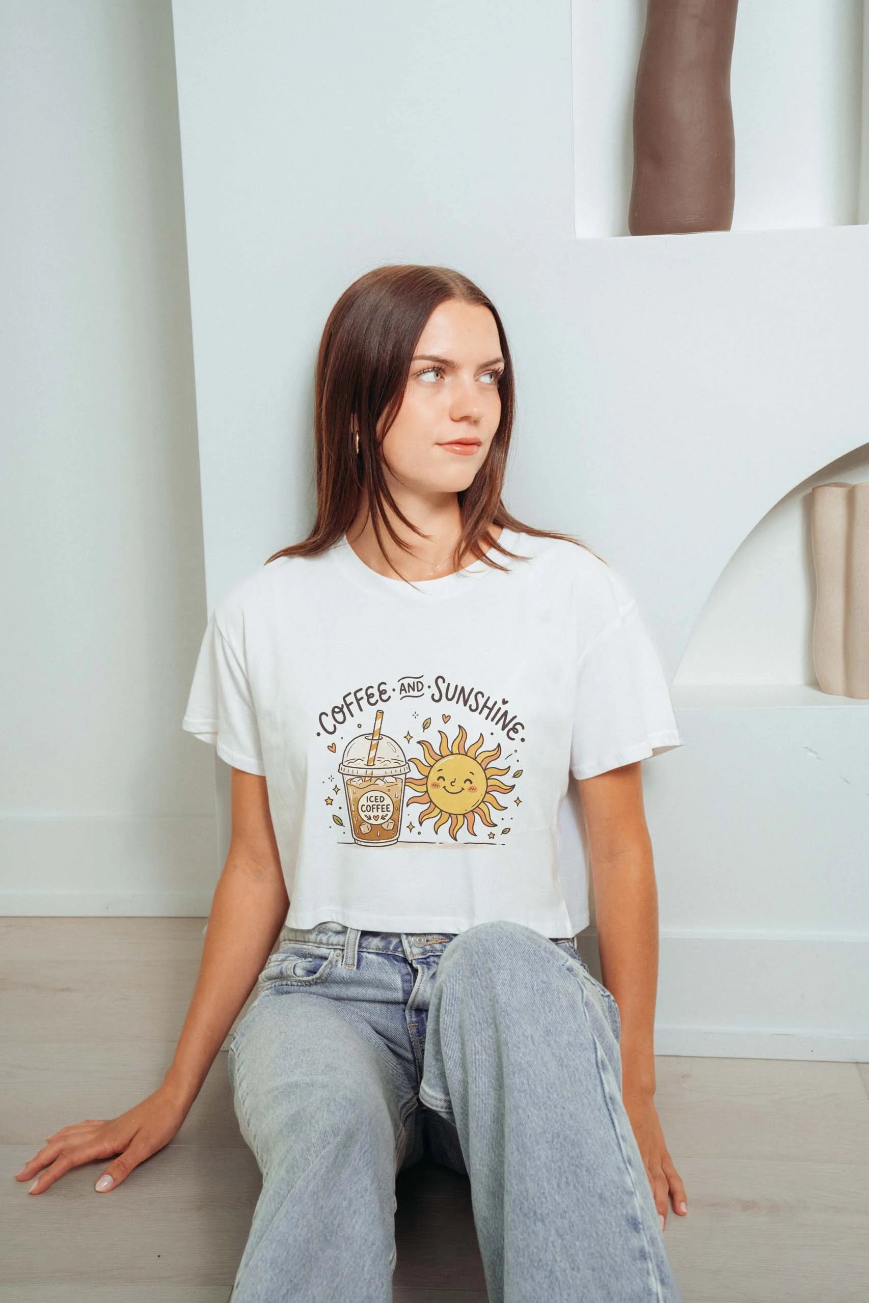 Coffee And Sunshine! Crop Tee