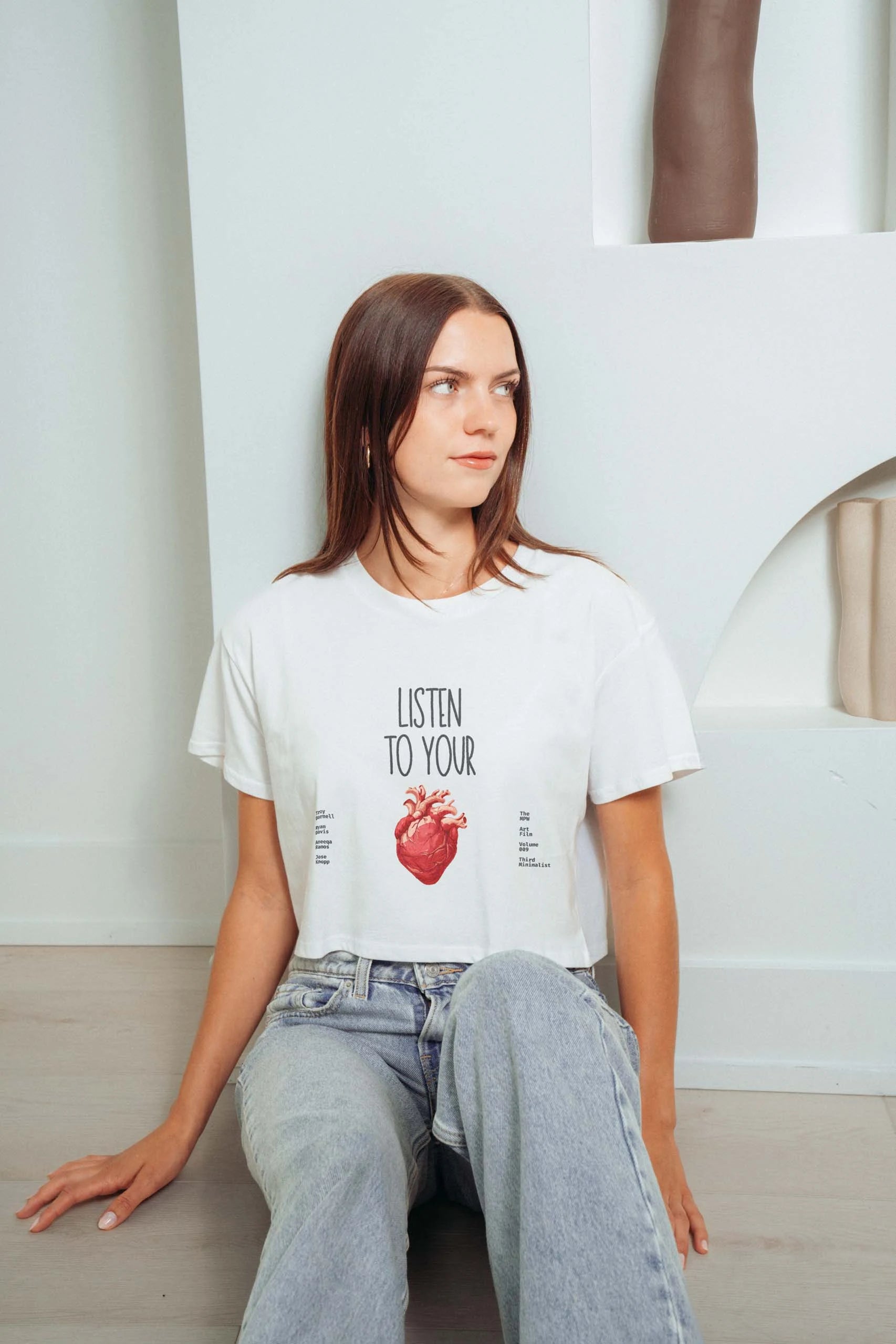 Listen To Your Heart! Crop Tee