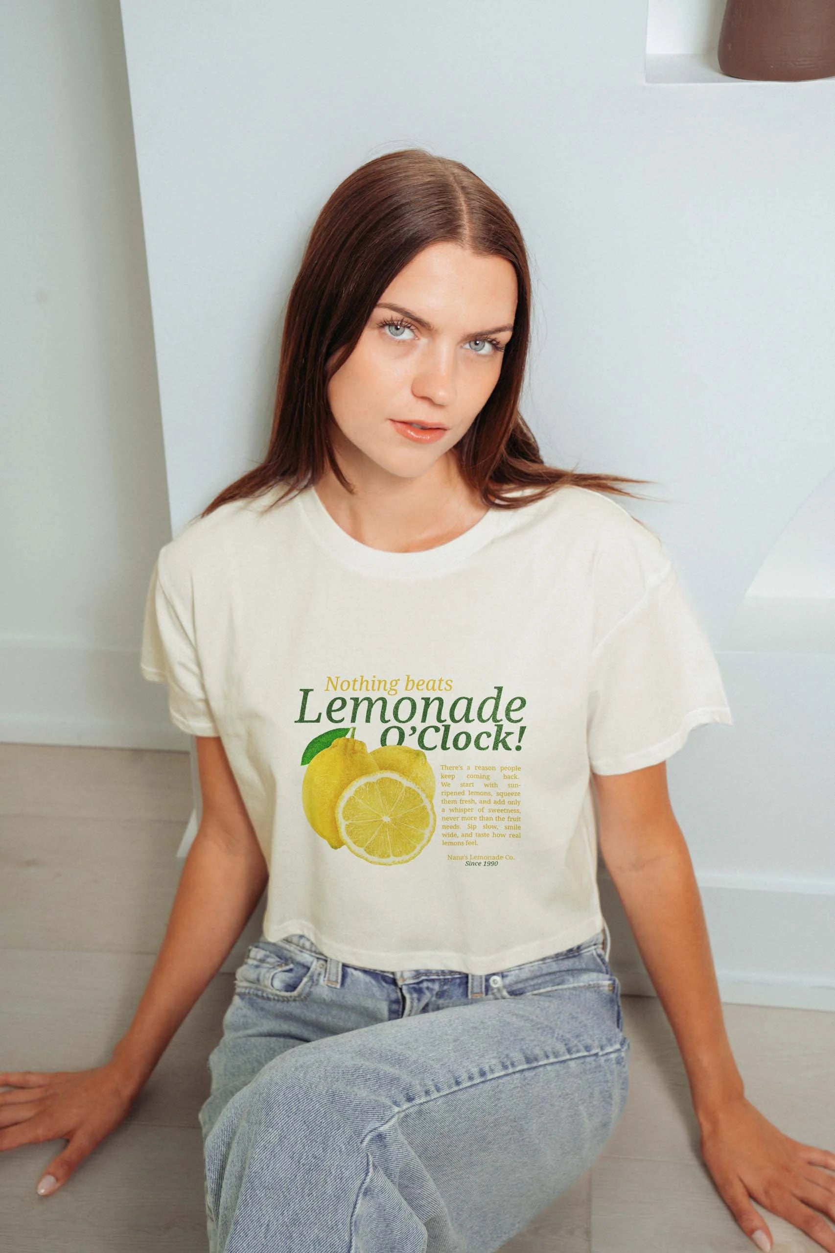 Lemonade O'Clock! Crop Tee