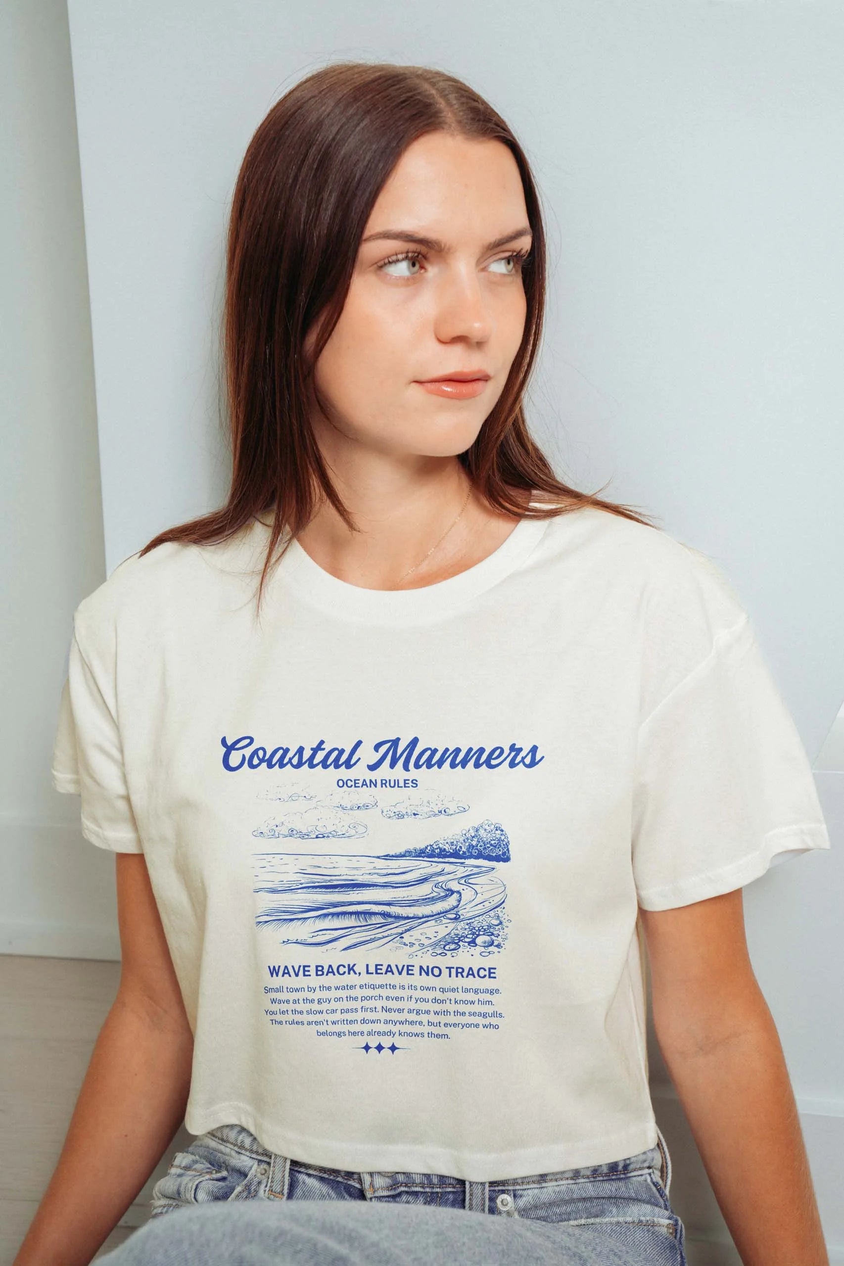 Coastal Manners! Crop Tee