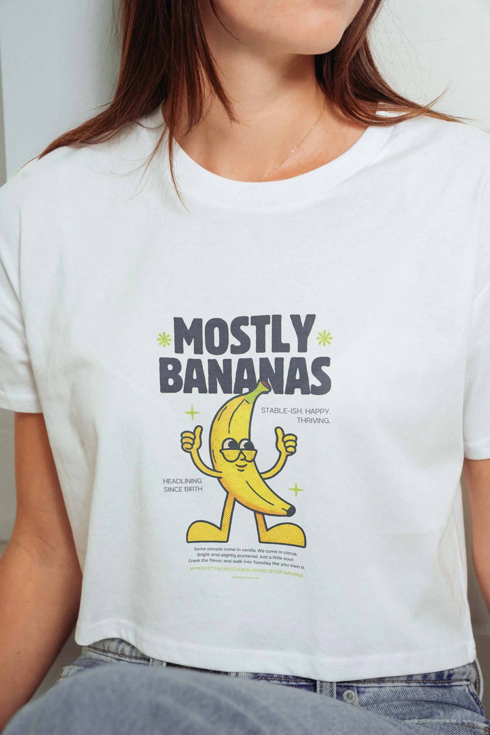 Mostly Bananas! Crop Tee