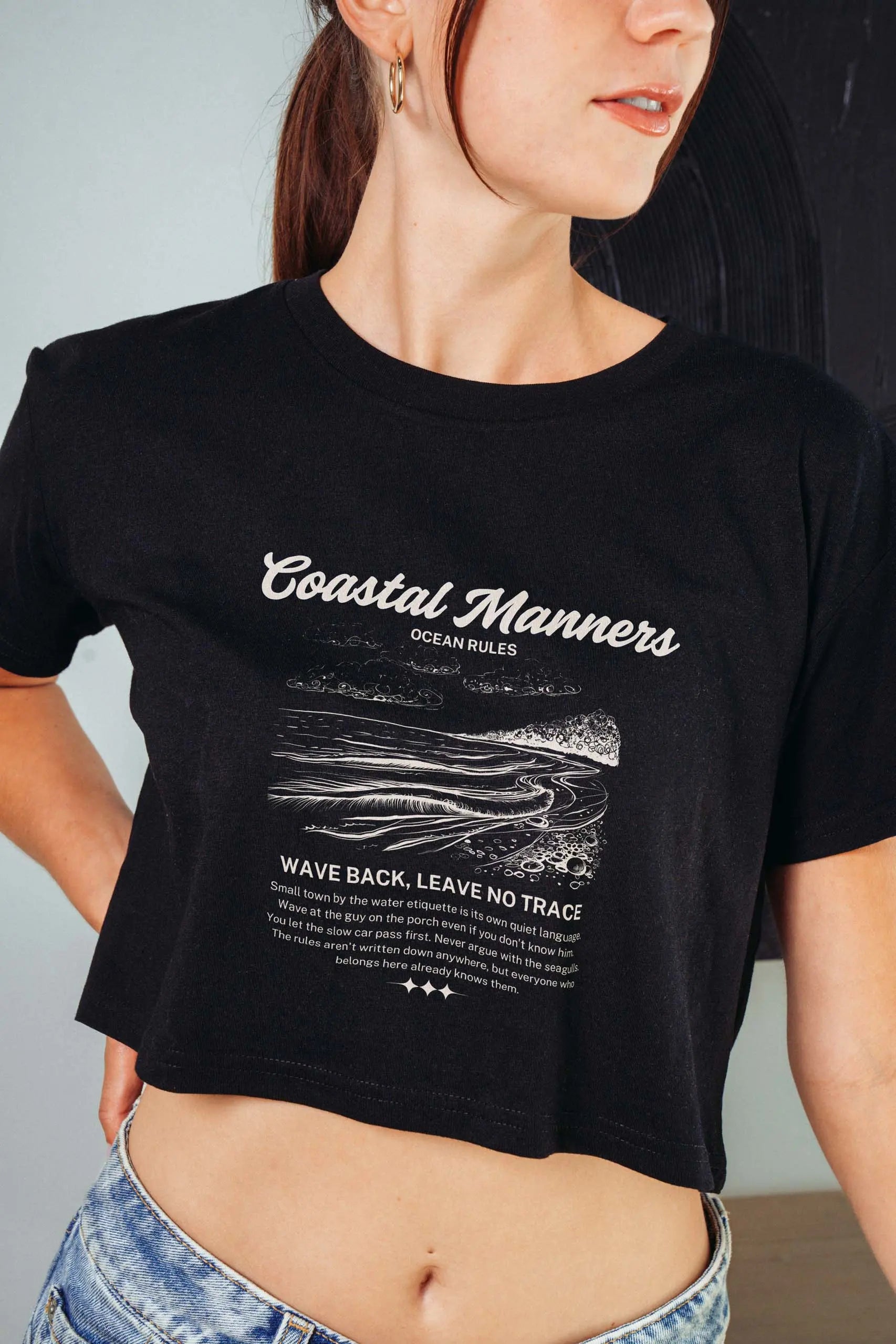 Coastal Manners! Crop Tee