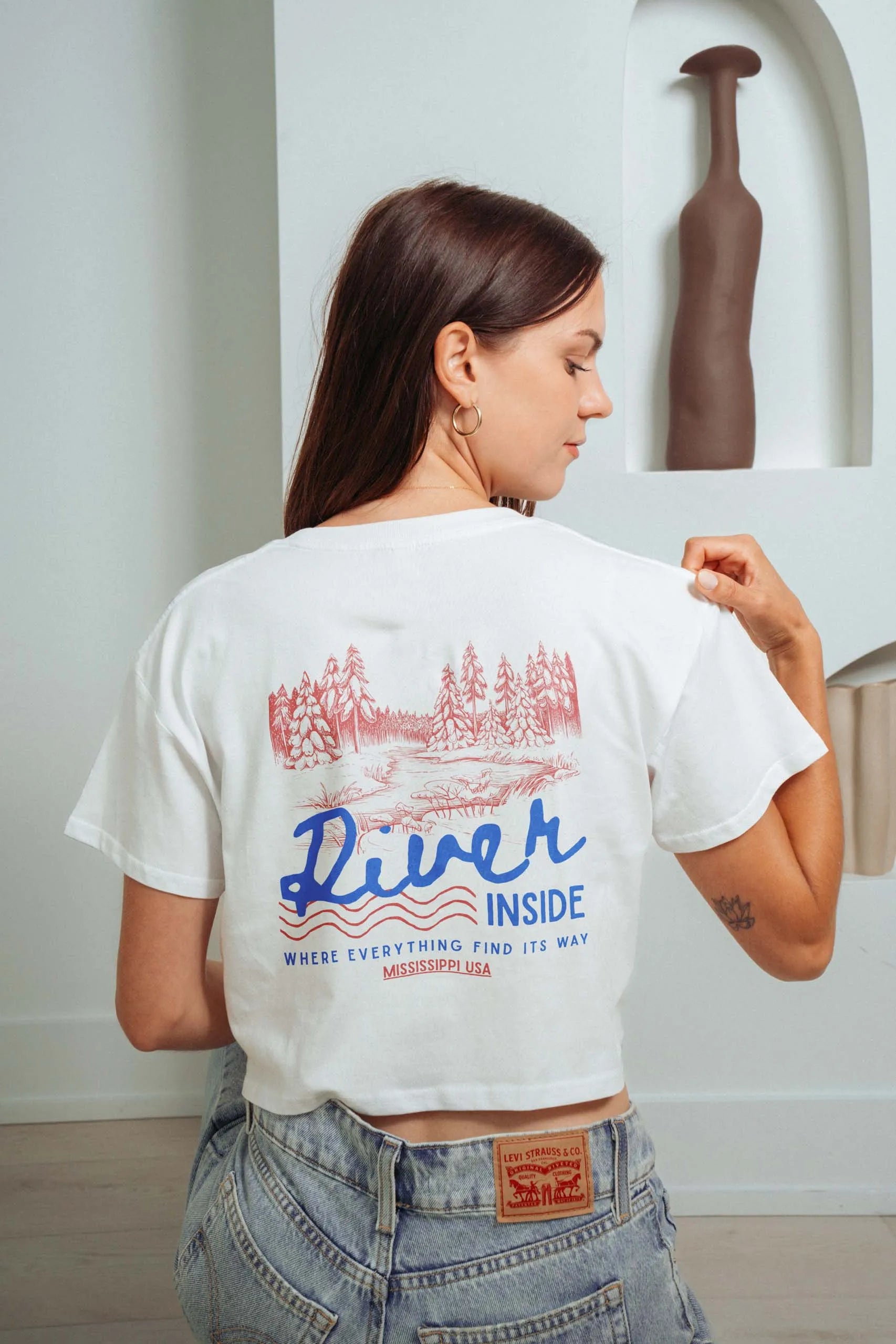 River Inside! Crop Tee