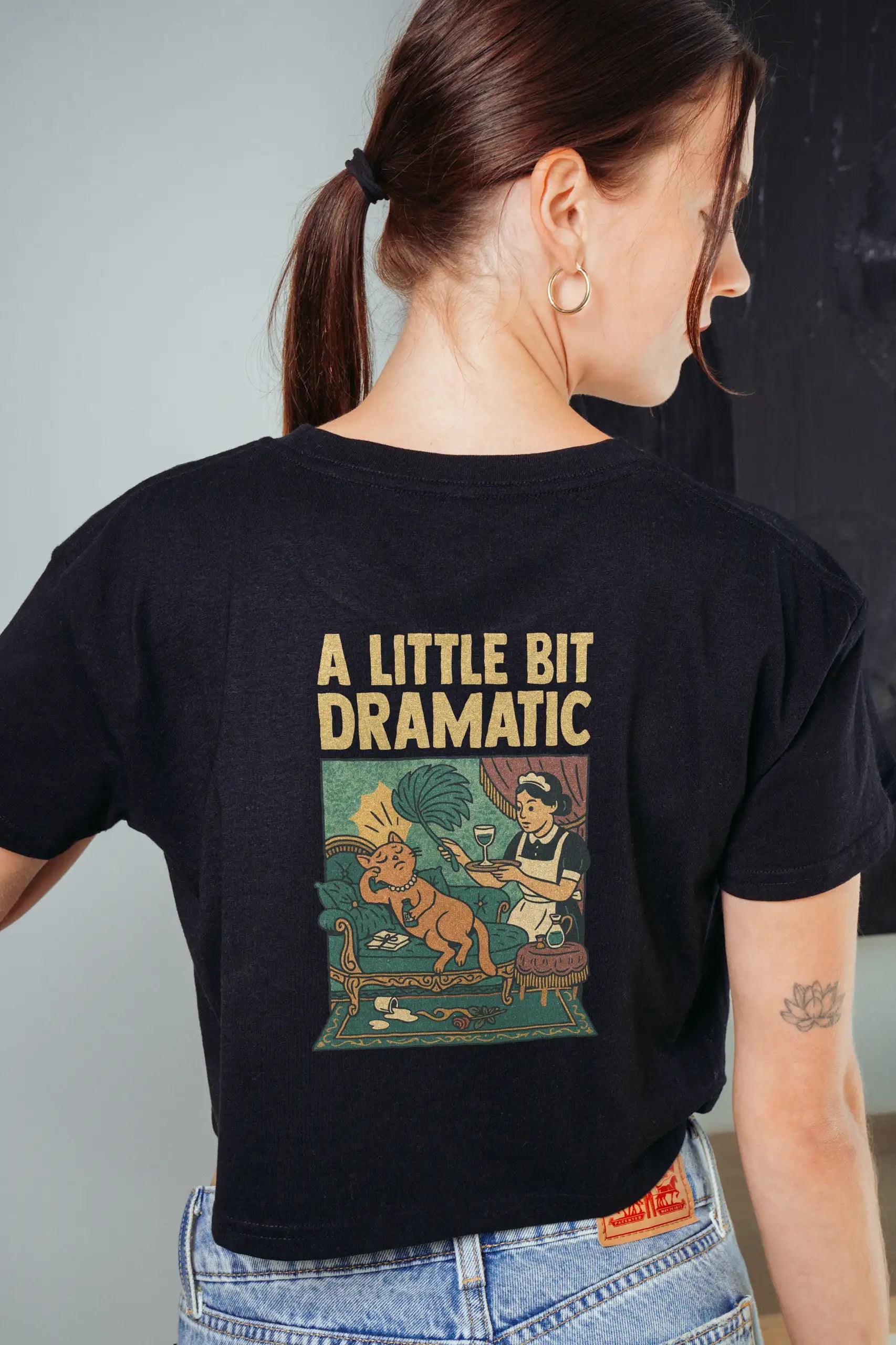 A Little Bit Dramatic! Crop Tee