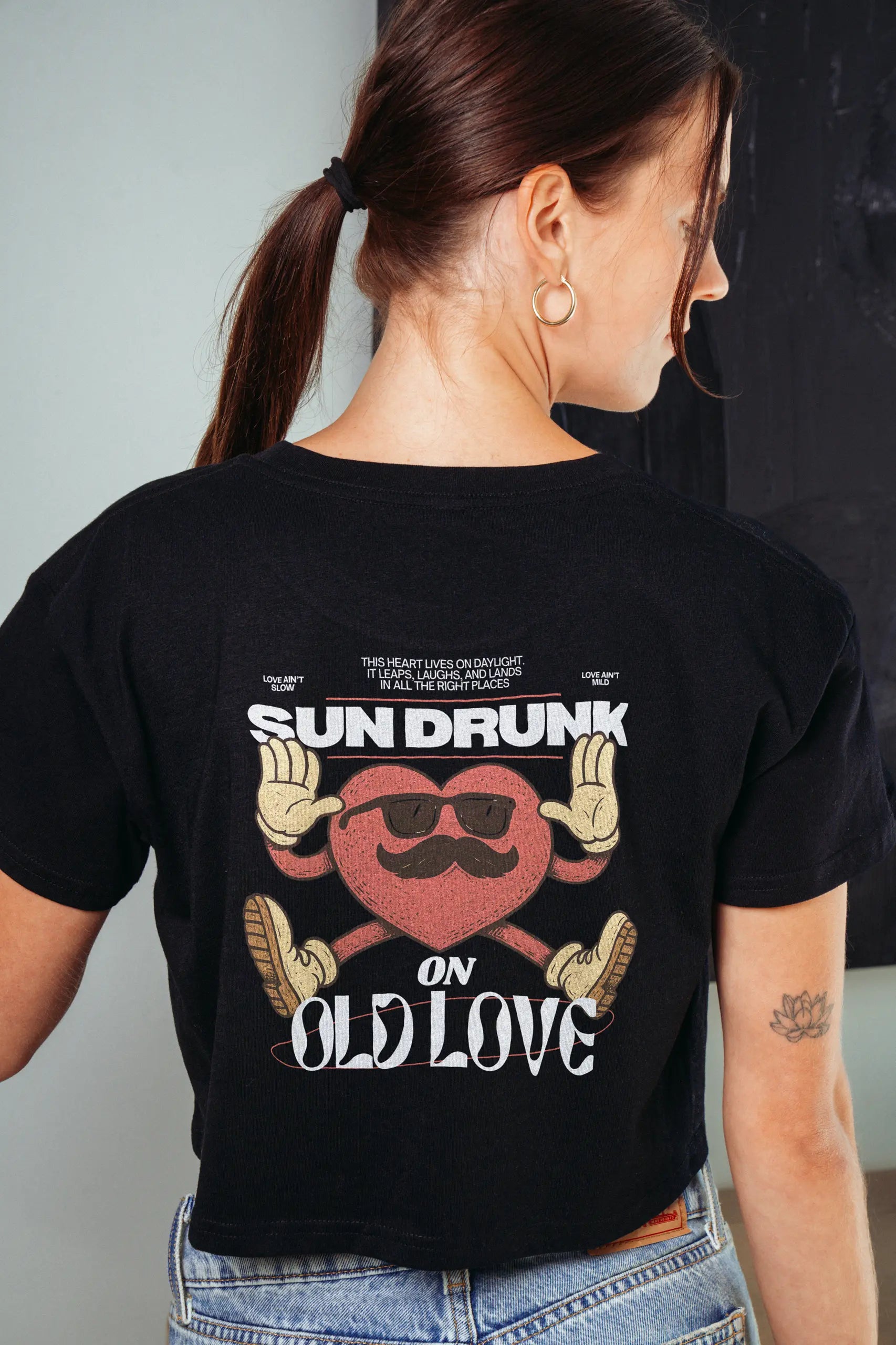 Sun Drunk! Crop Tee
