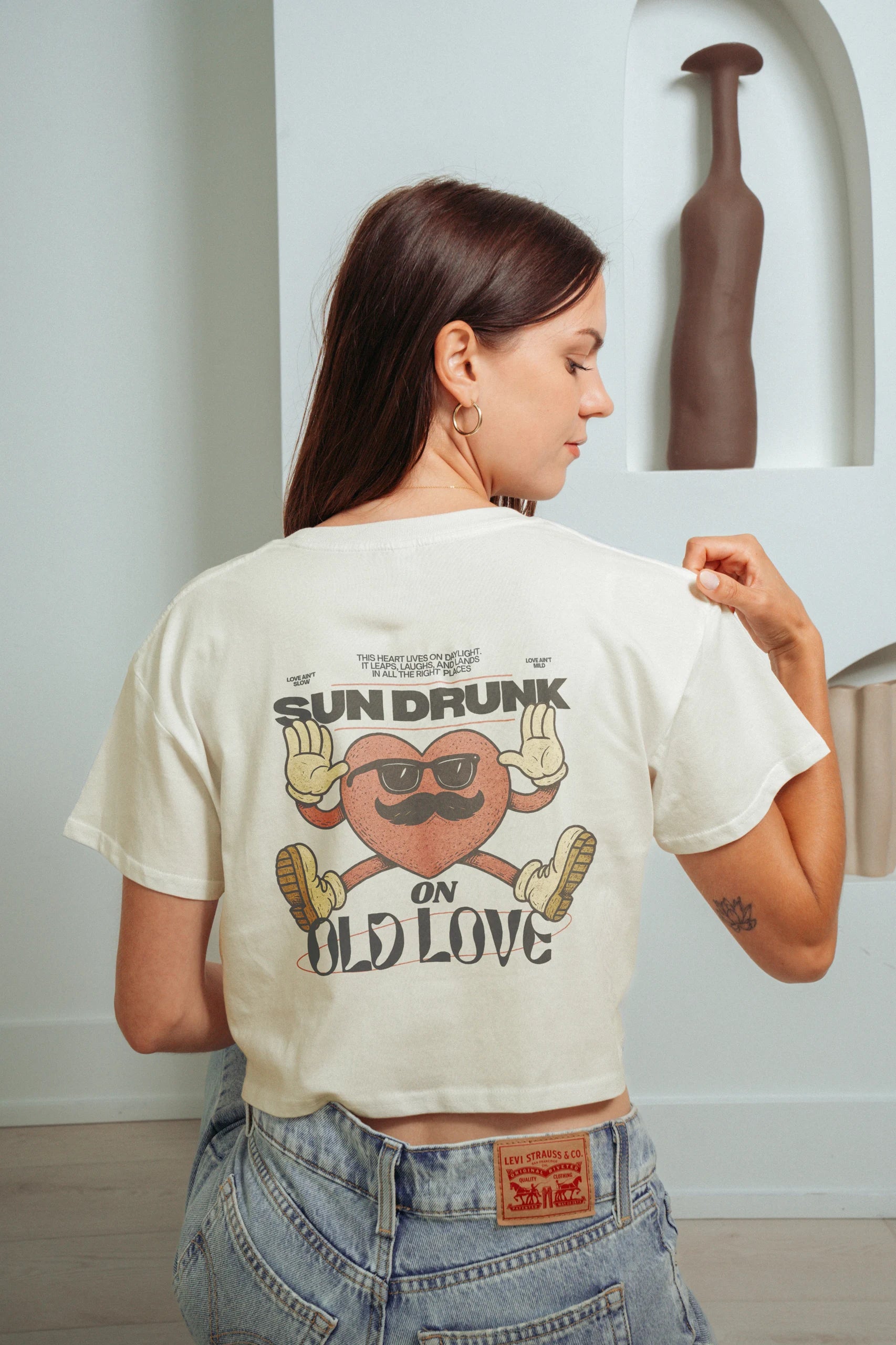 Sun Drunk! Crop Tee
