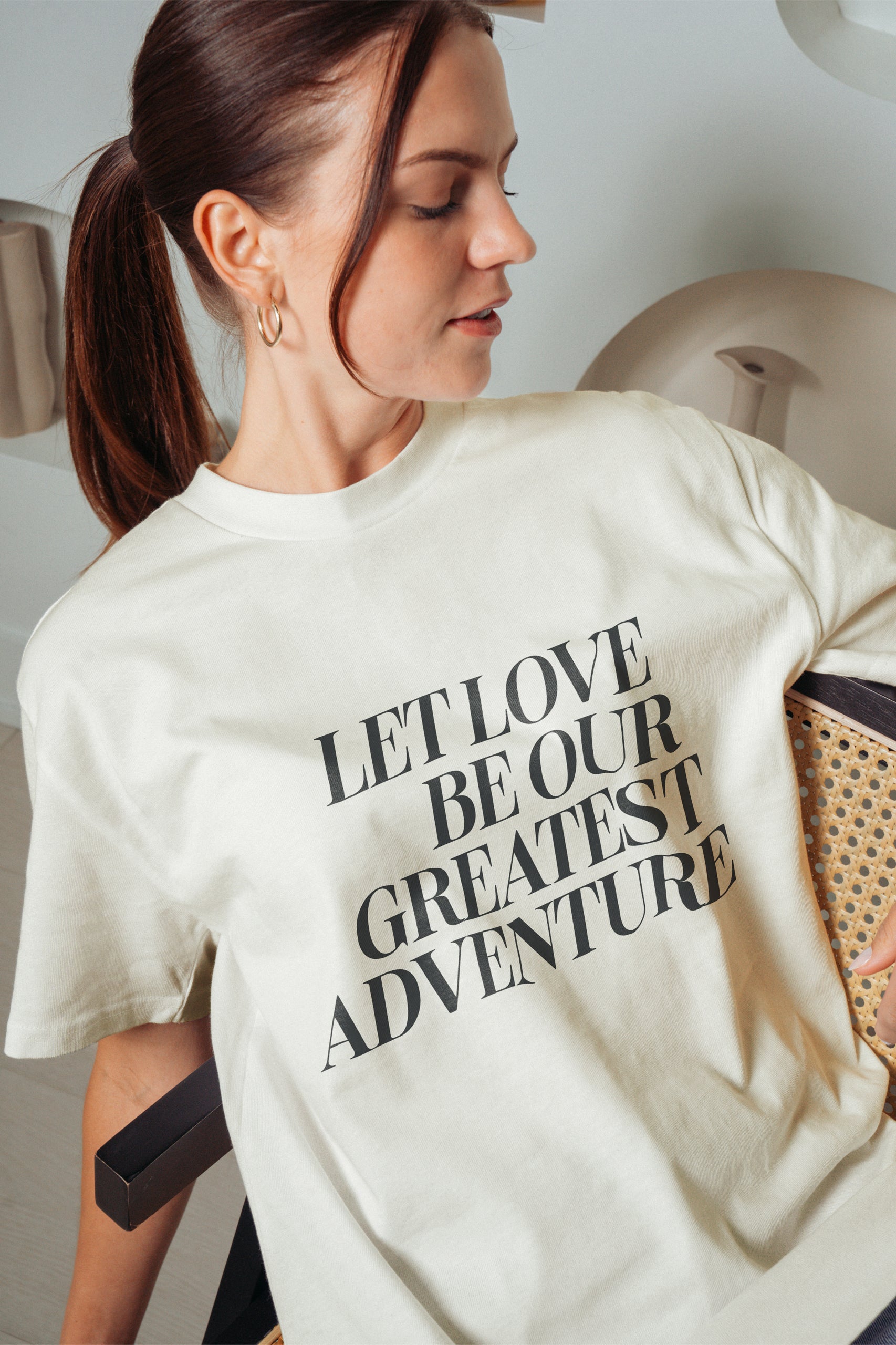 Let Love Be Our Greatest Adventure! Oversized T-Shirt