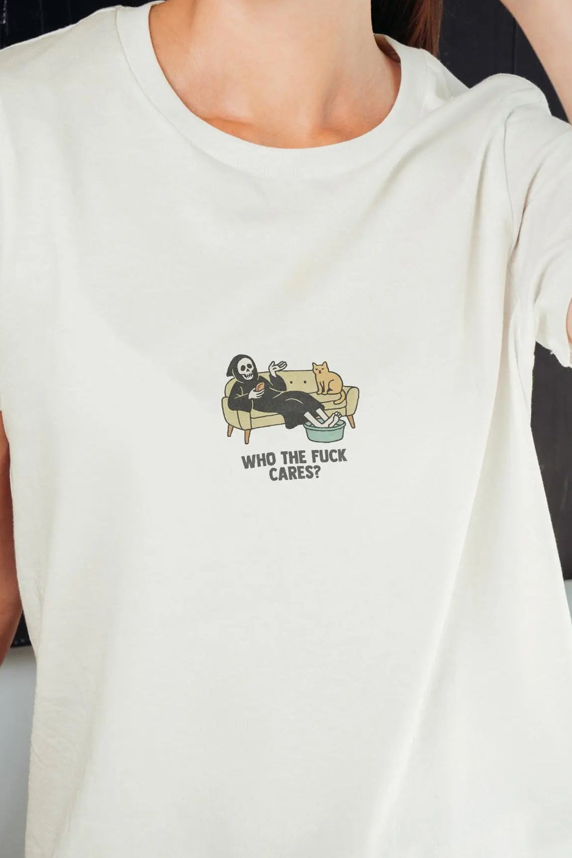 Who the Fuck Cares Women’s T-Shirt