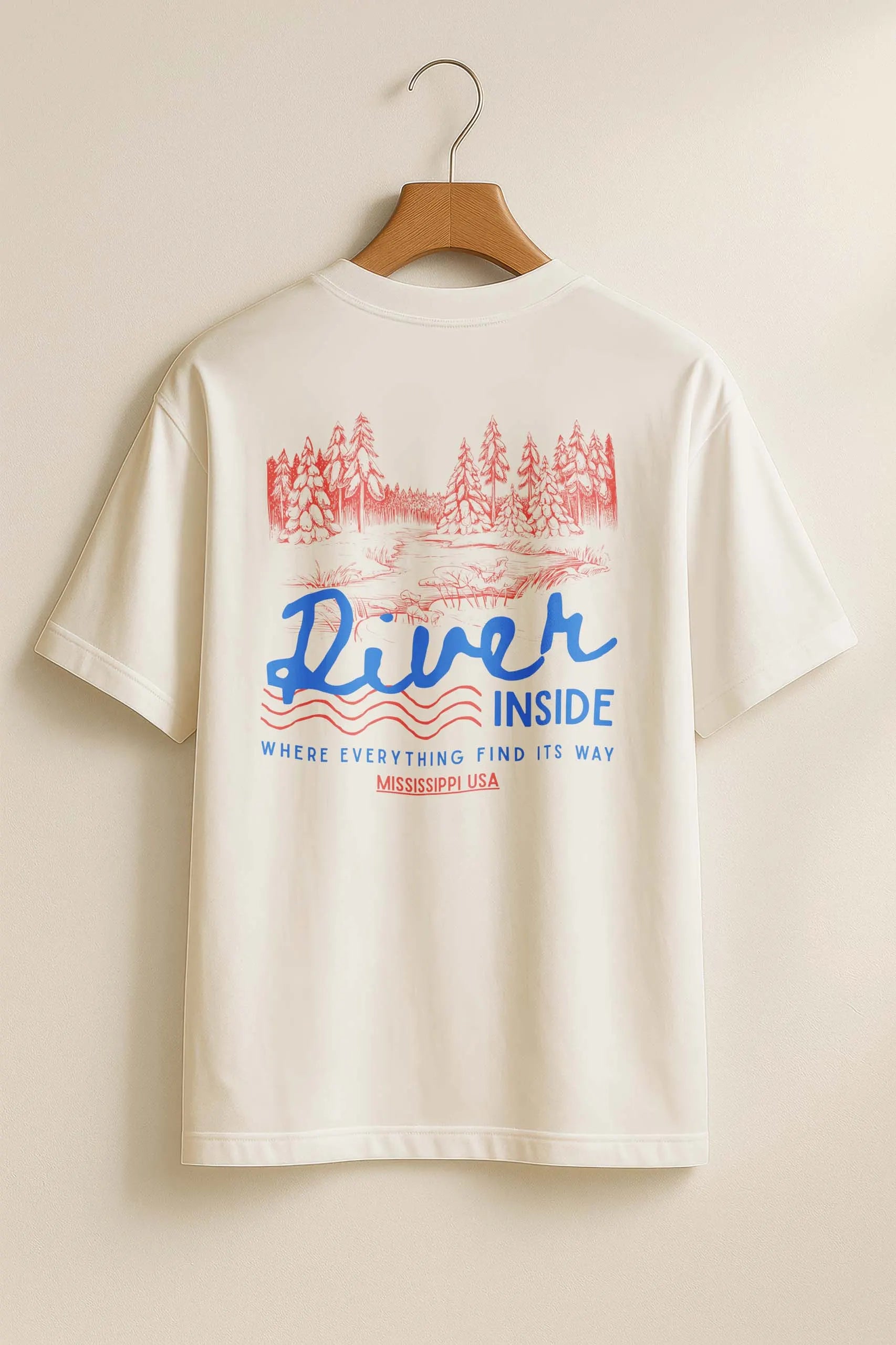 River Inside! Oversized T-Shirt