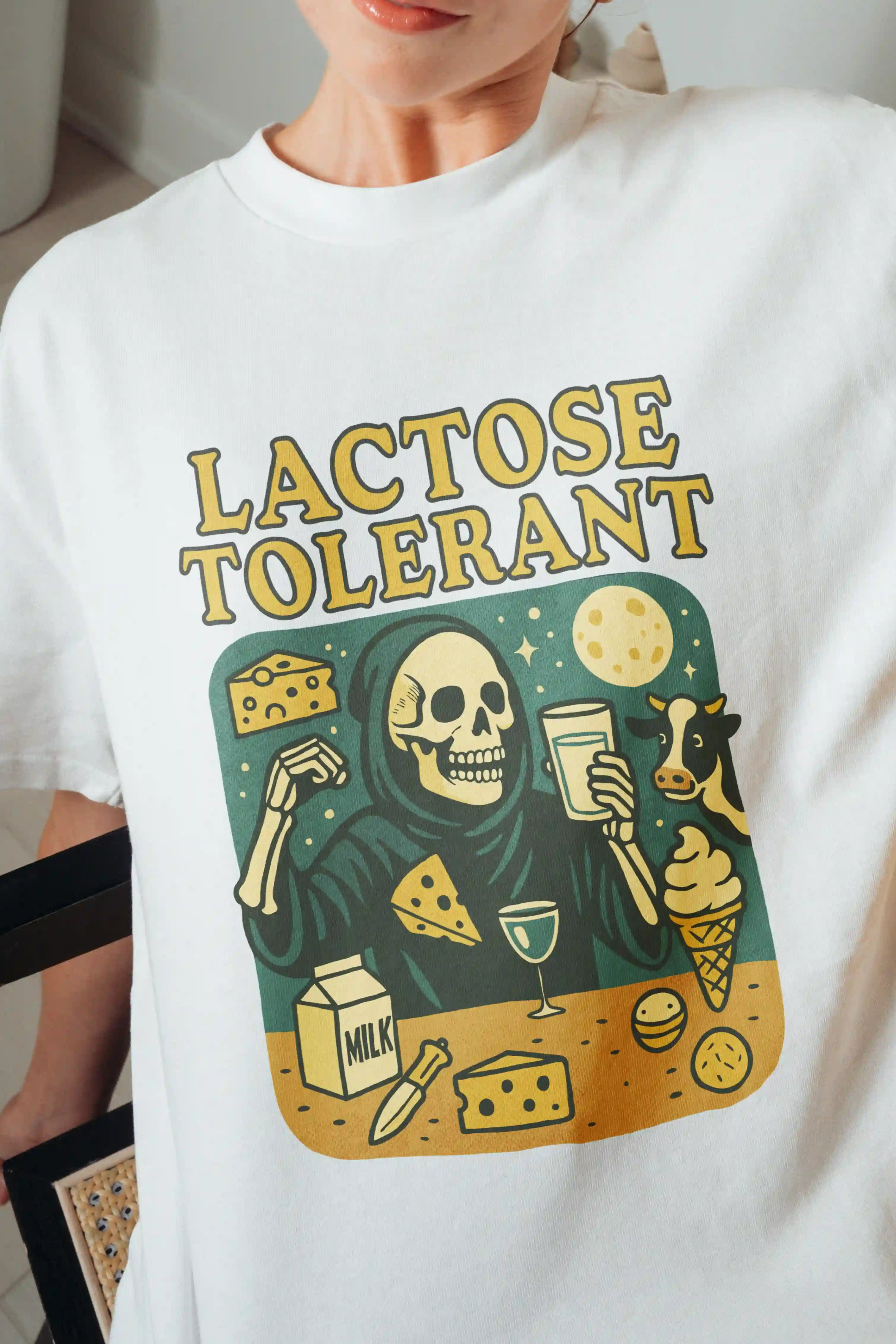 Lactose Tolerant! Women's Oversized T-Shirt