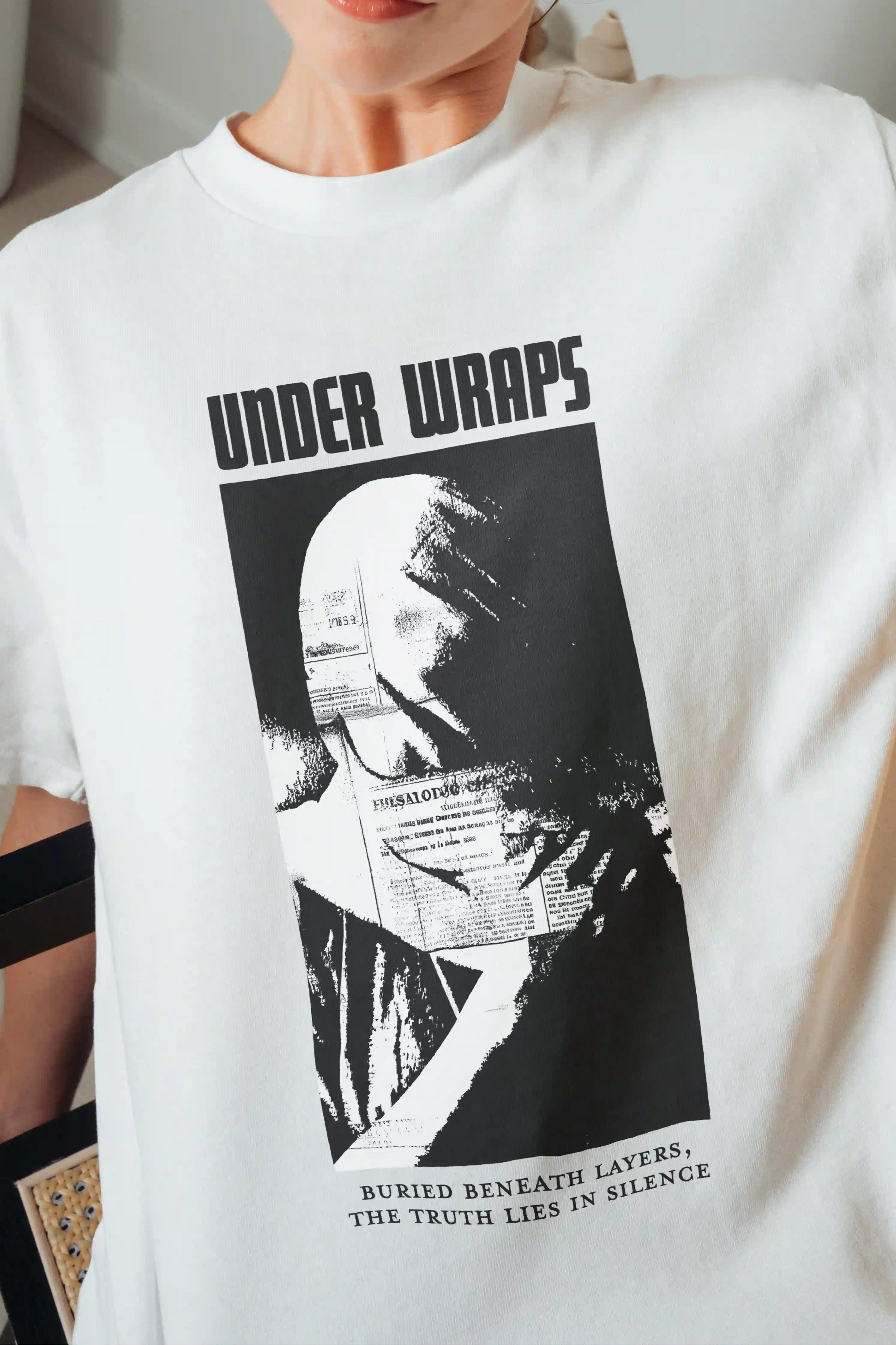 Under Wraps! Women's Oversized T-Shirt