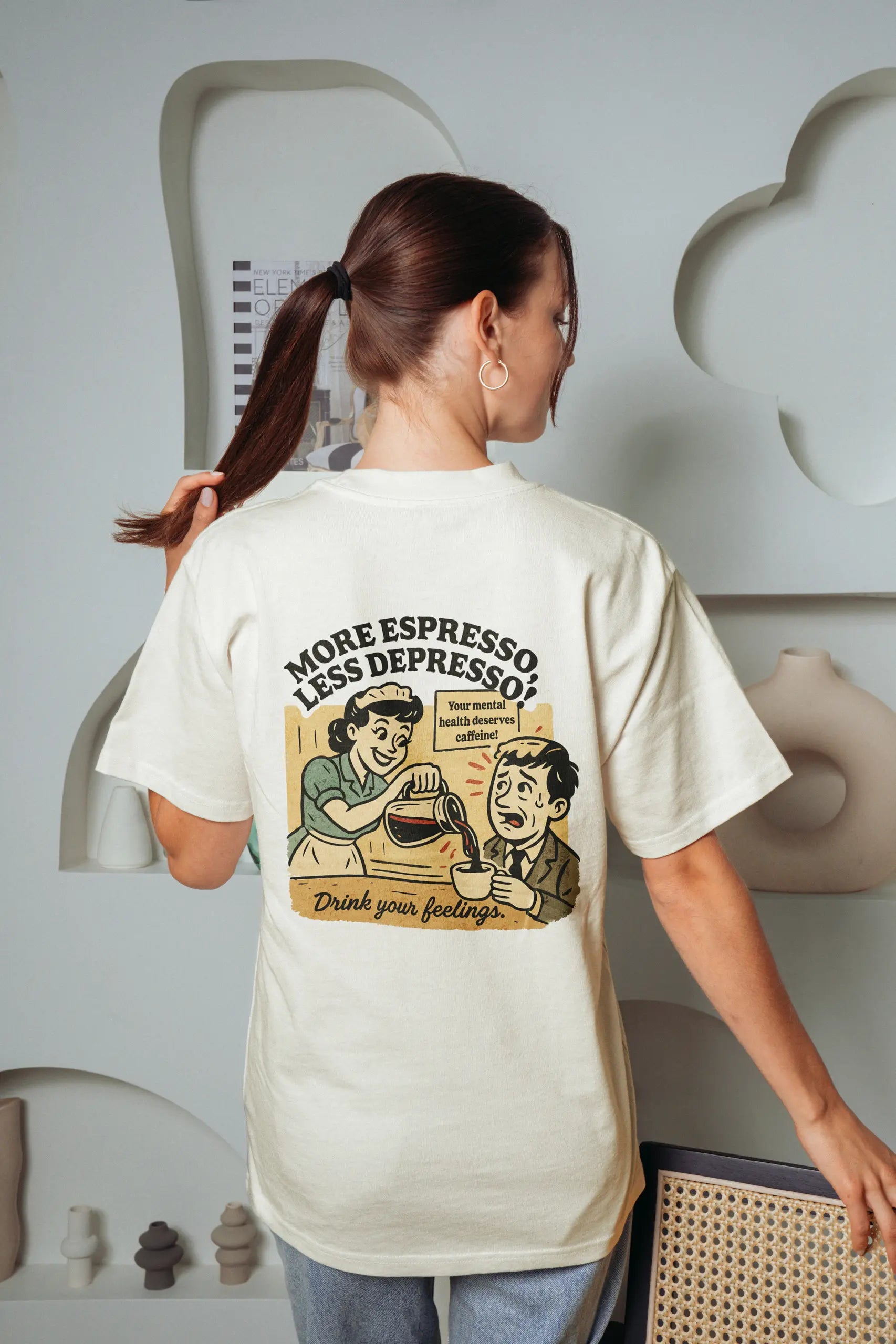 More Espresso Less Depresso! Oversized T-Shirt
