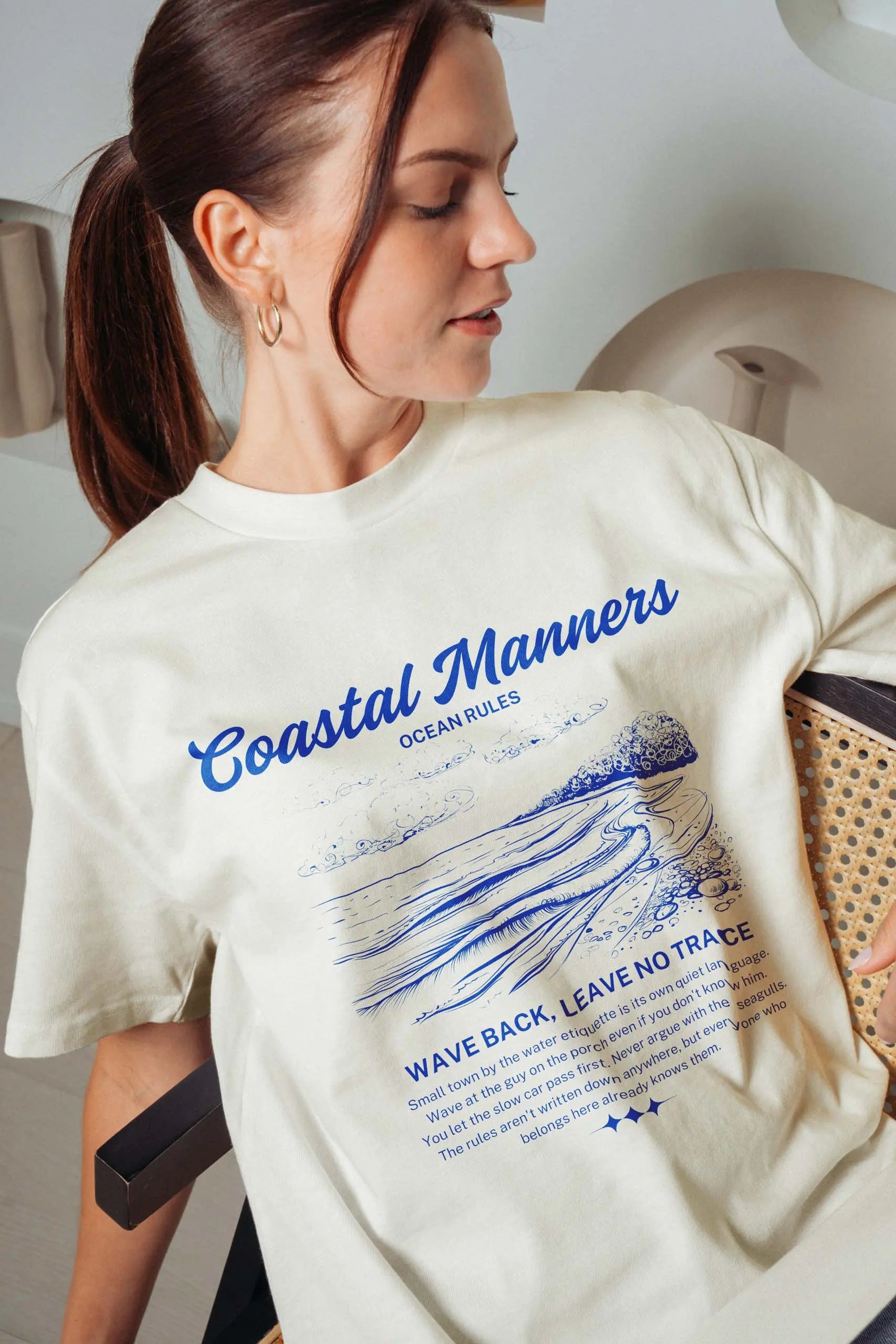 Coastal Manners! Oversized T-Shirt