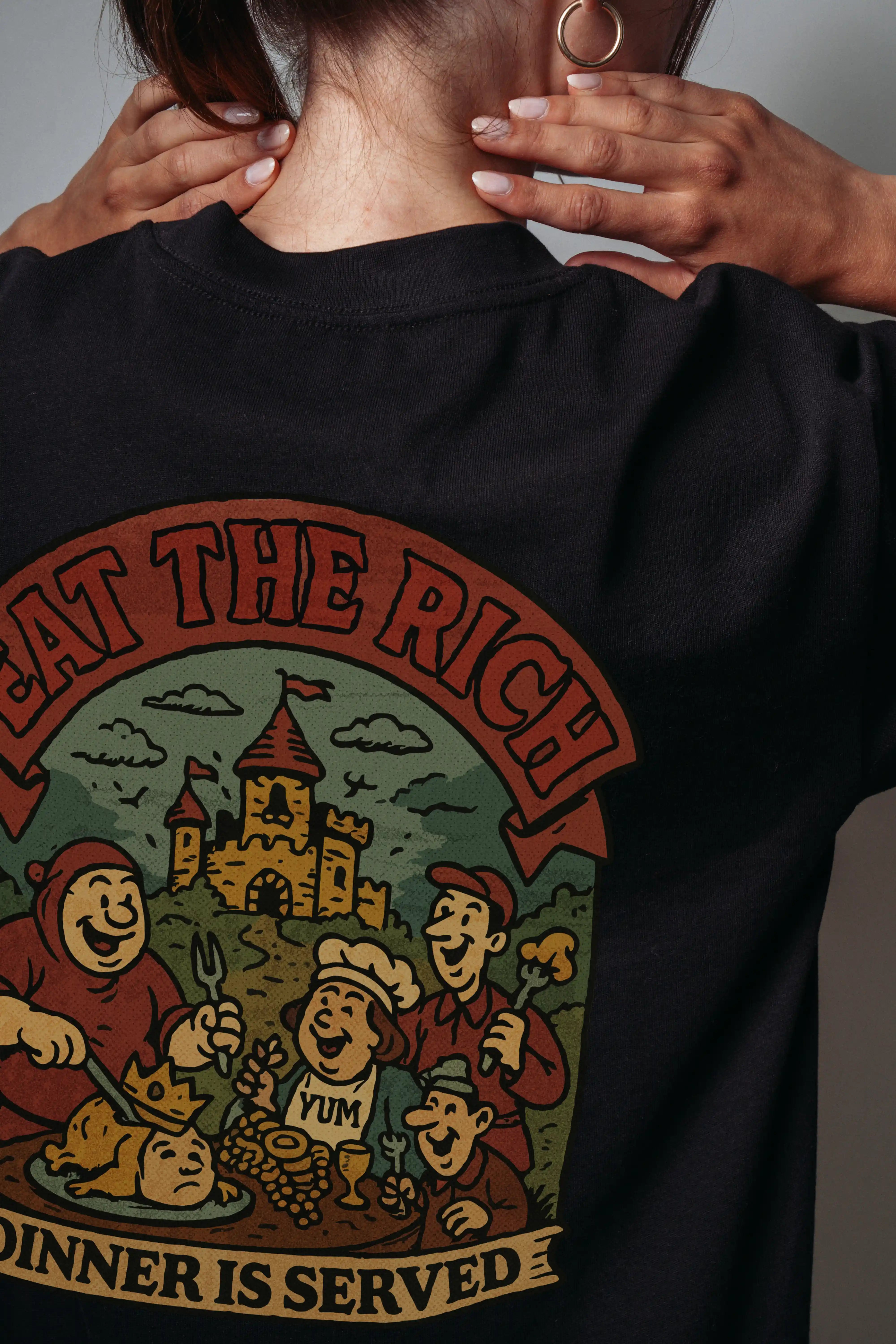 Eat The Rich! Women's Oversized T-Shirt
