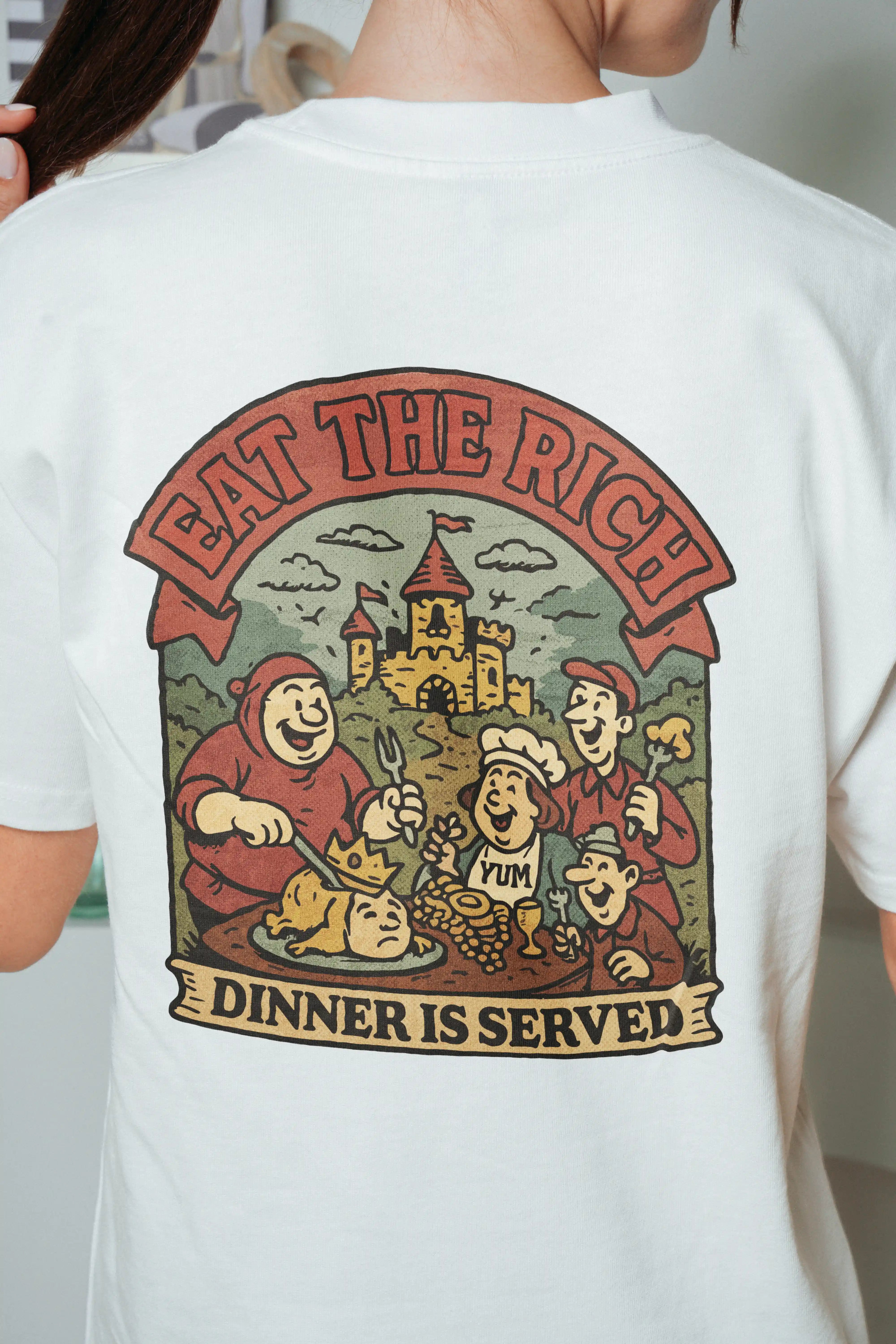 Eat The Rich! Women's Oversized T-Shirt