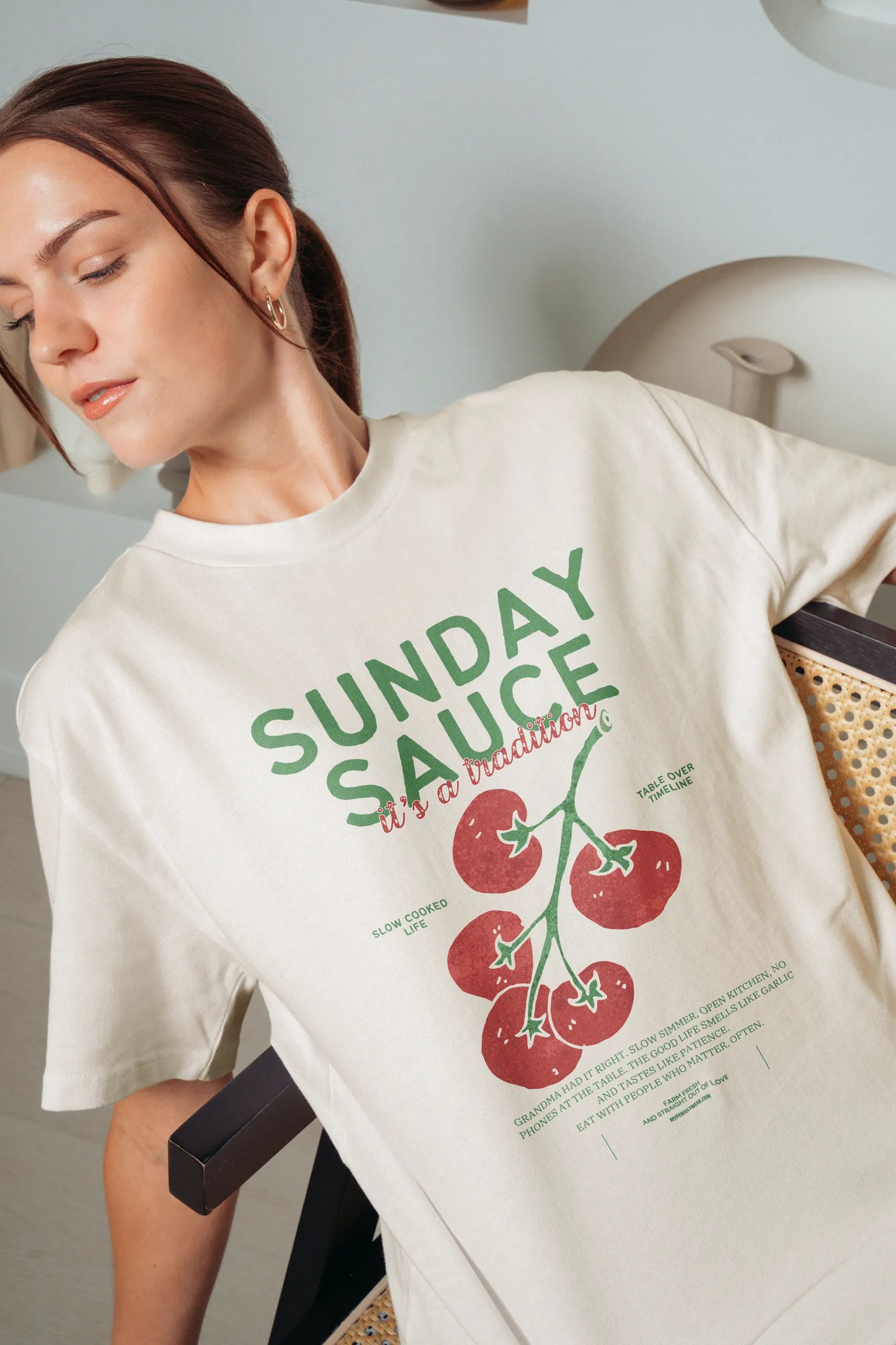Sunday Sauce! Oversized T-Shirt