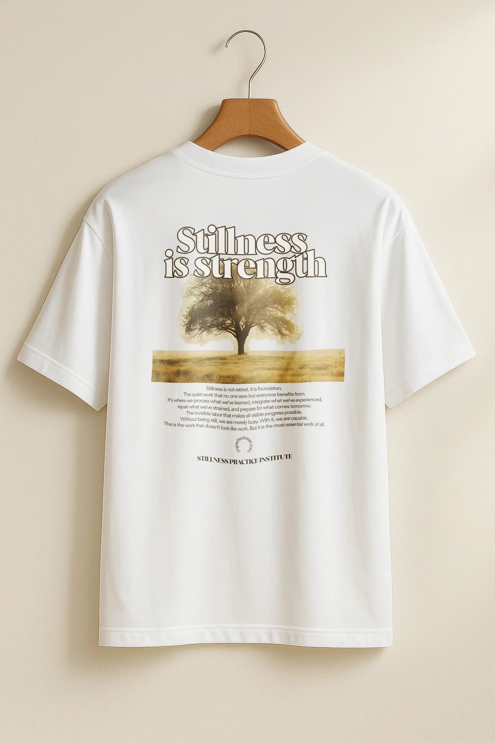 Stillness Is Strength! Oversized Tee