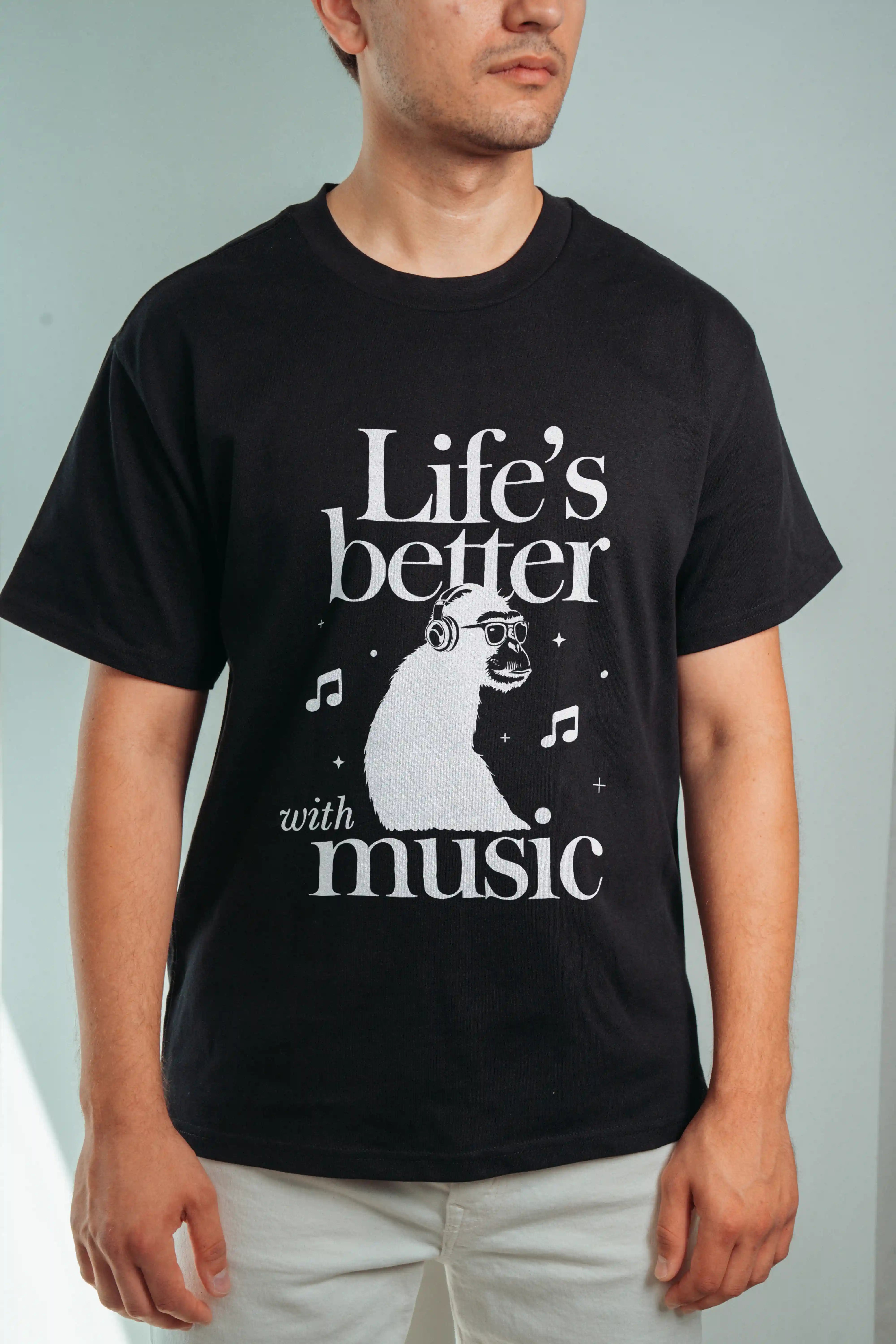 Life's Better with Music! Oversized T-Shirt