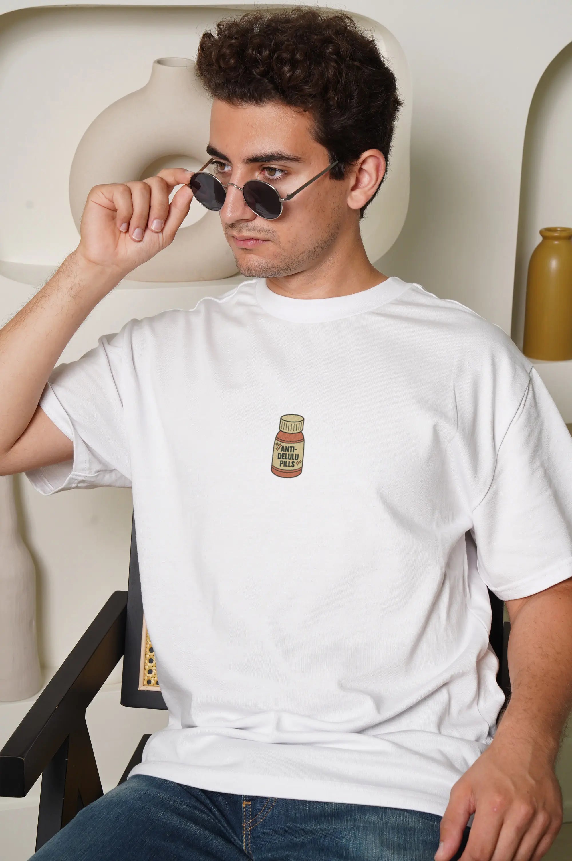 Anti-delulu Pills! Oversized T-Shirt