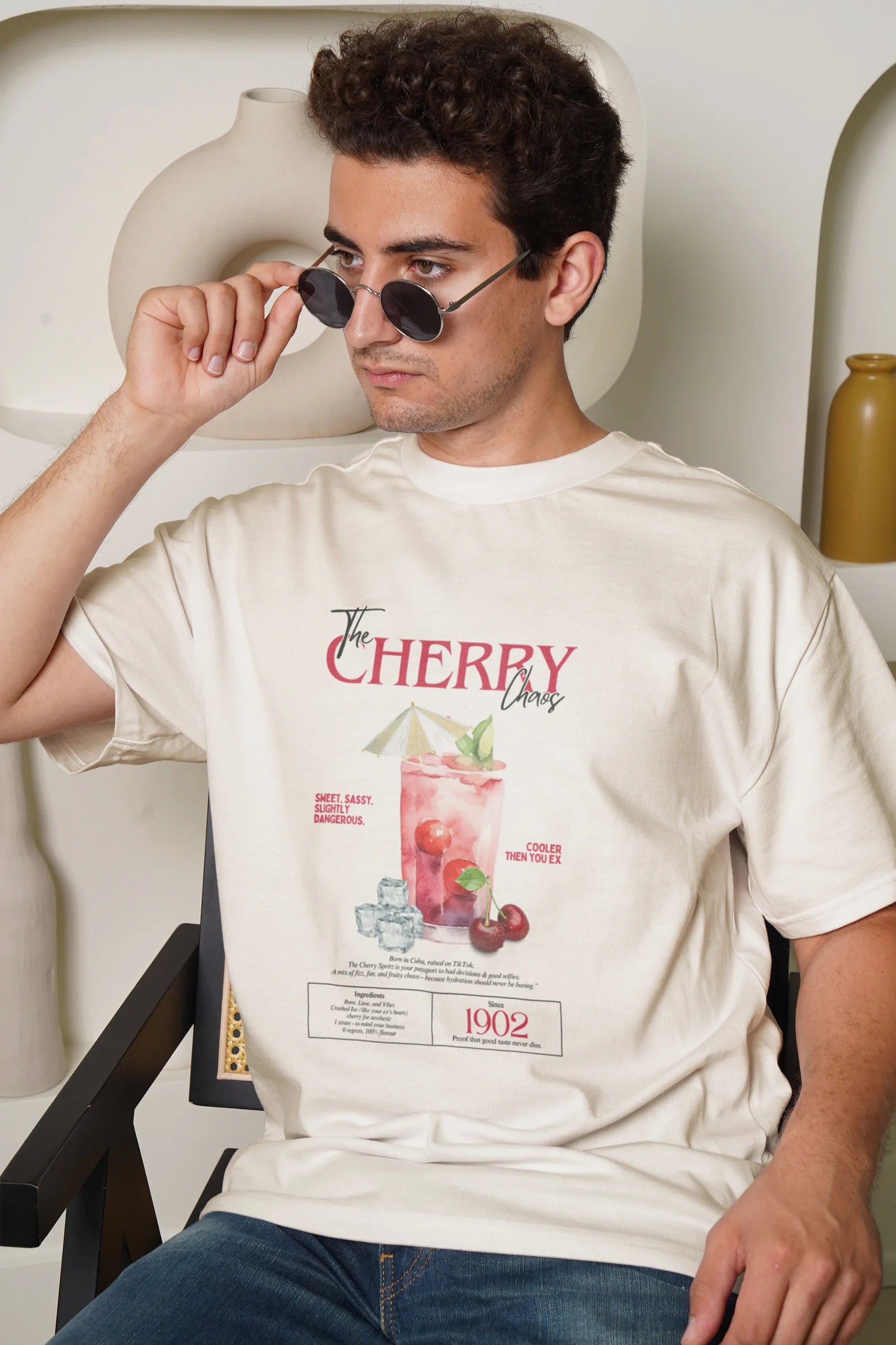 The Cherry Chaos! Oversized T-Shirt