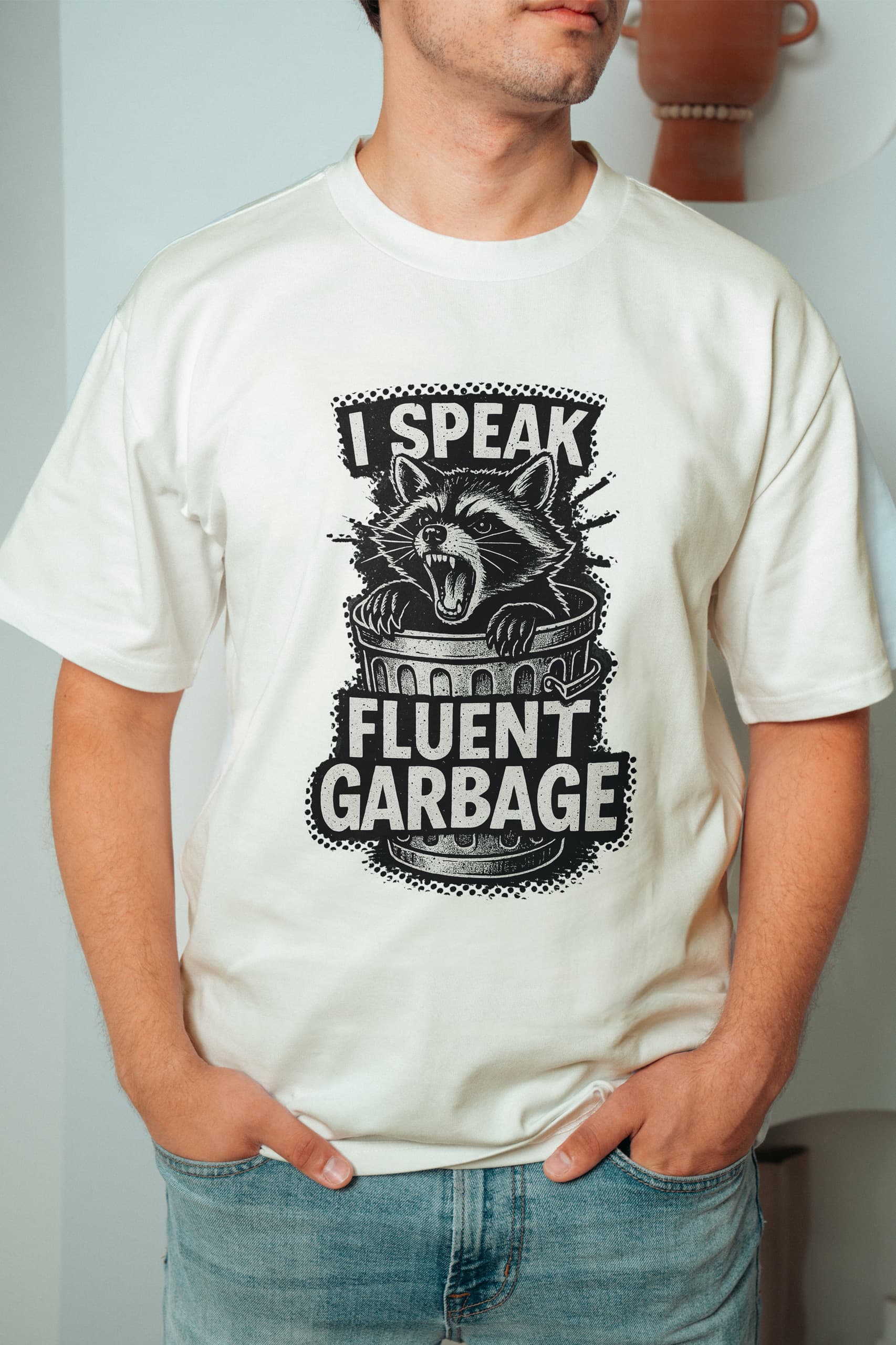 Fluent Garbage! Oversized T-Shirt