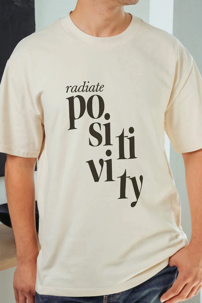Radiate Positivity! Oversized Tee