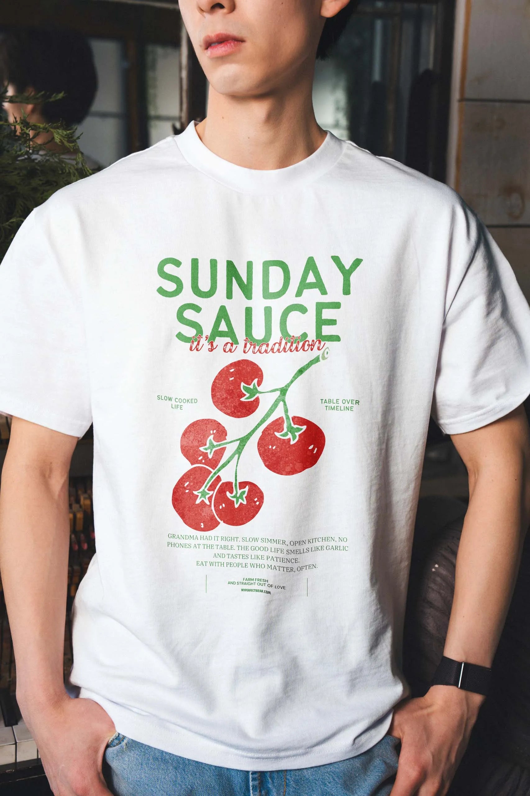 Sunday Sauce! Oversized T-Shirt