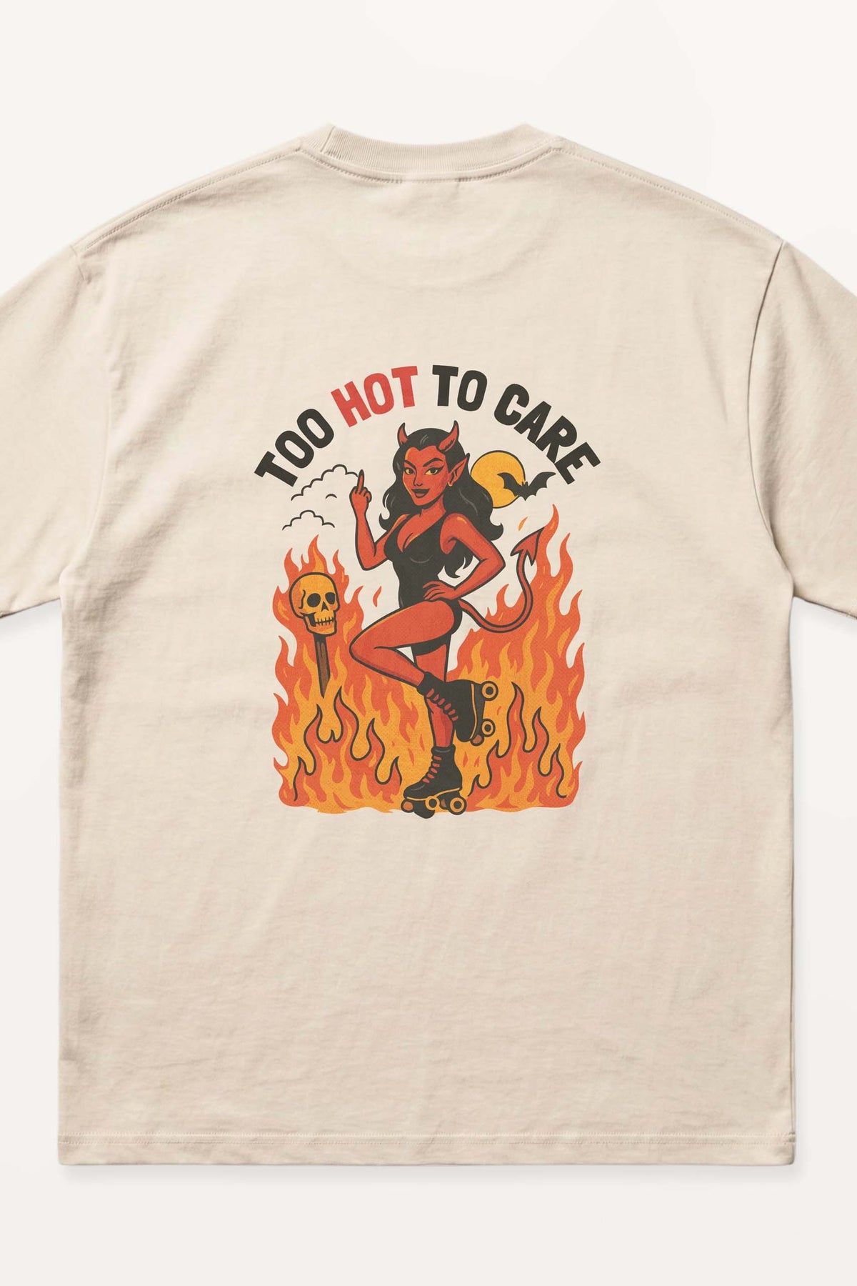 Too Hot to Care! Oversized T-Shirt