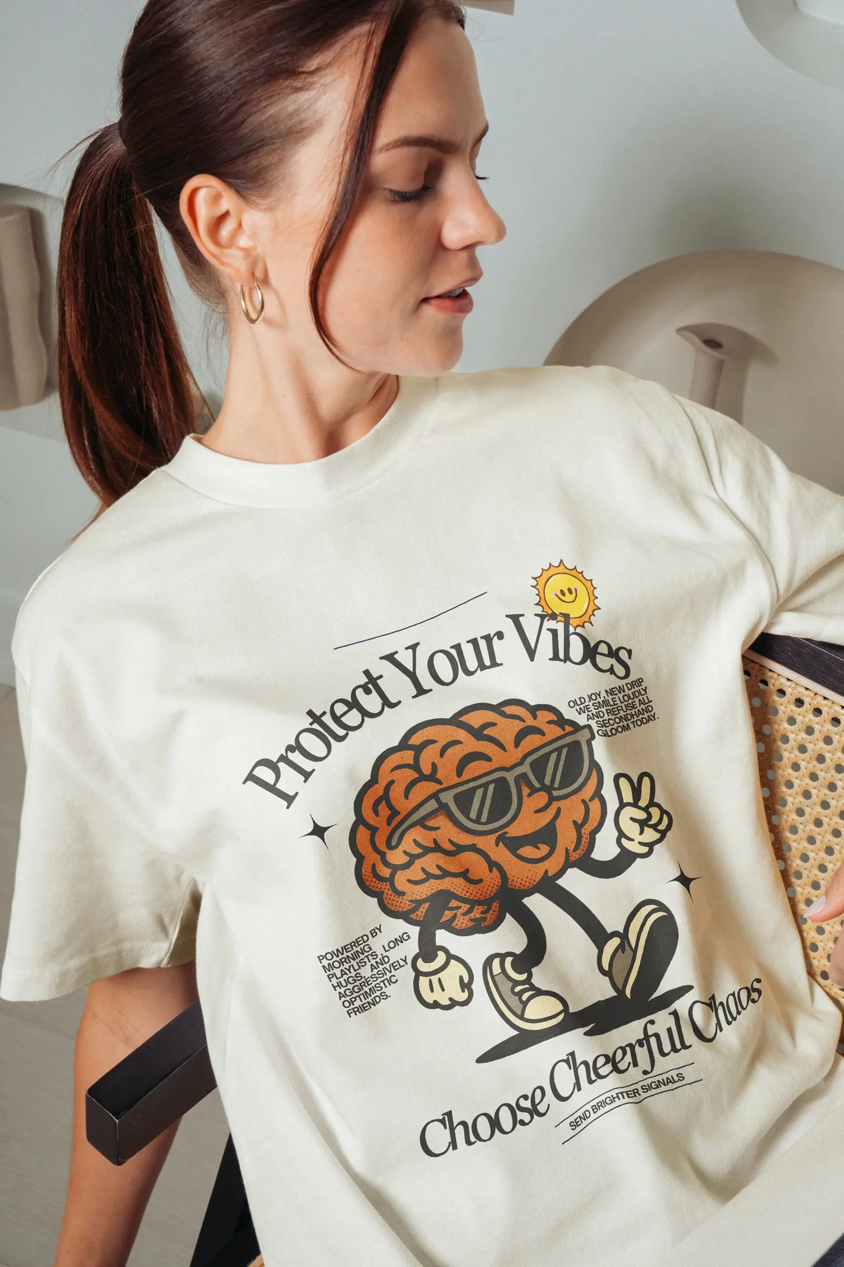 Protect Your Vibes! Oversized T-Shirt