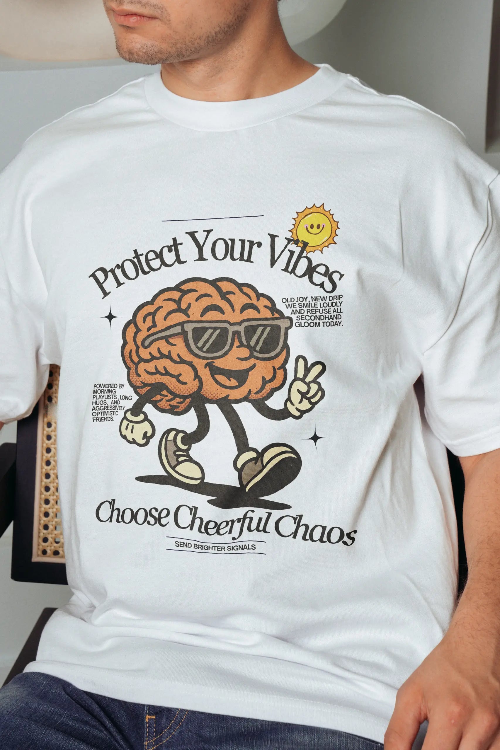 Protect Your Vibes! Oversized T-Shirt