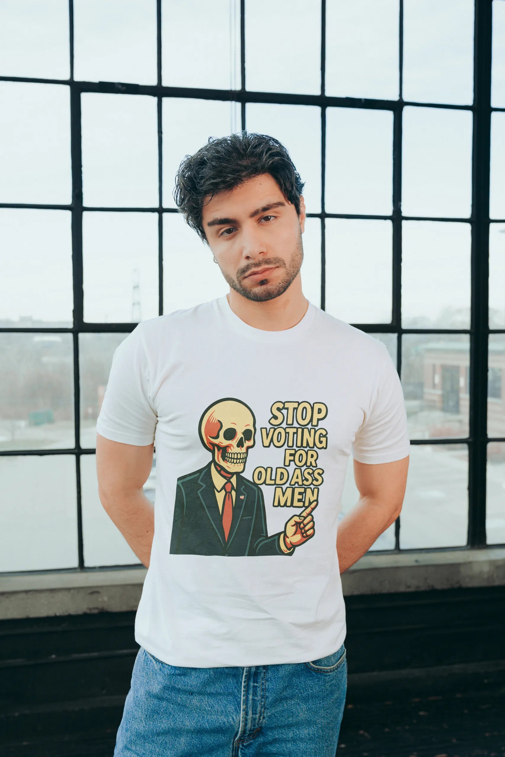 Stop Voting for Old Ass Men! T-Shirt