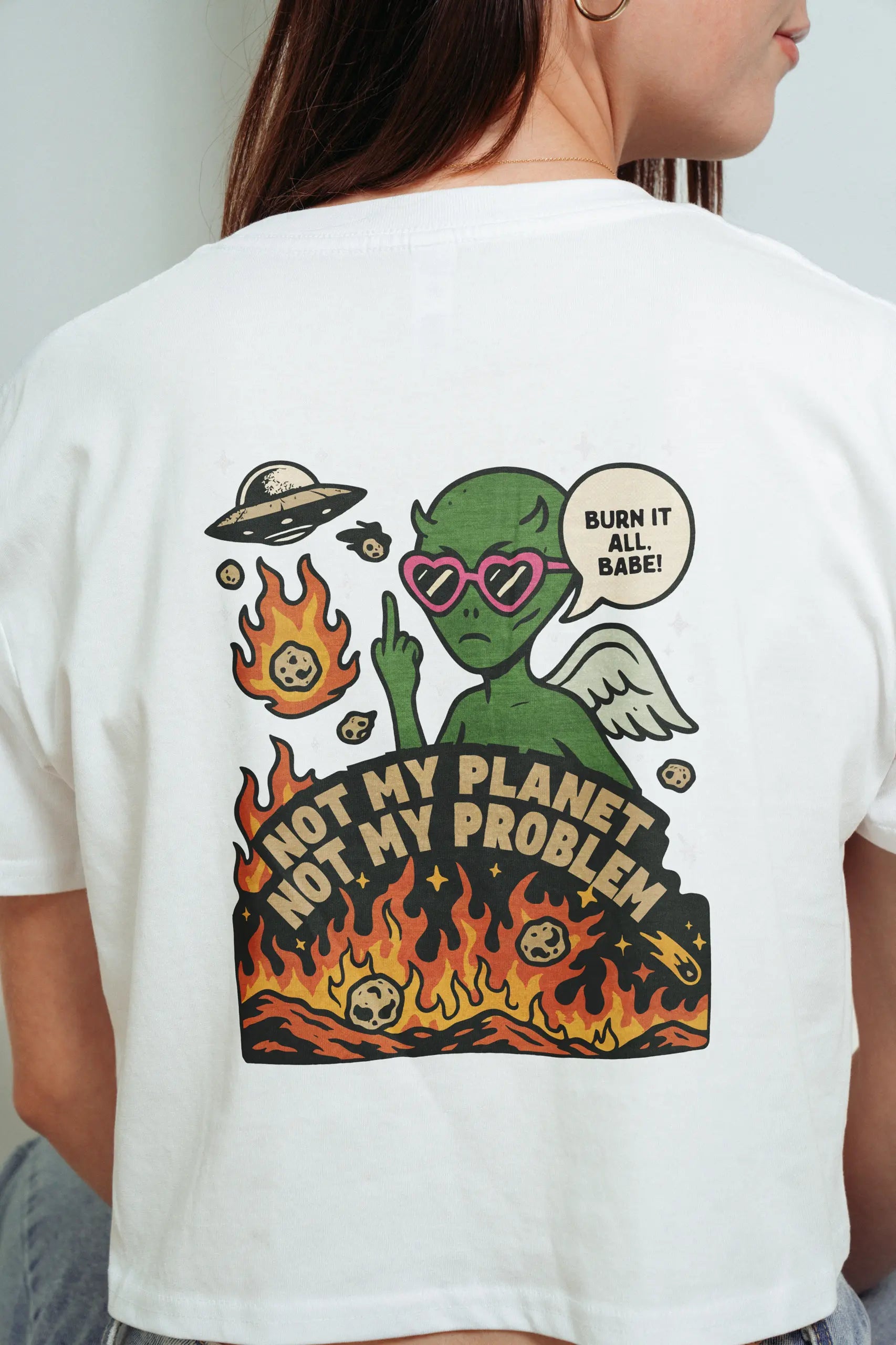 Enjoy Your Extinction Crop Tee