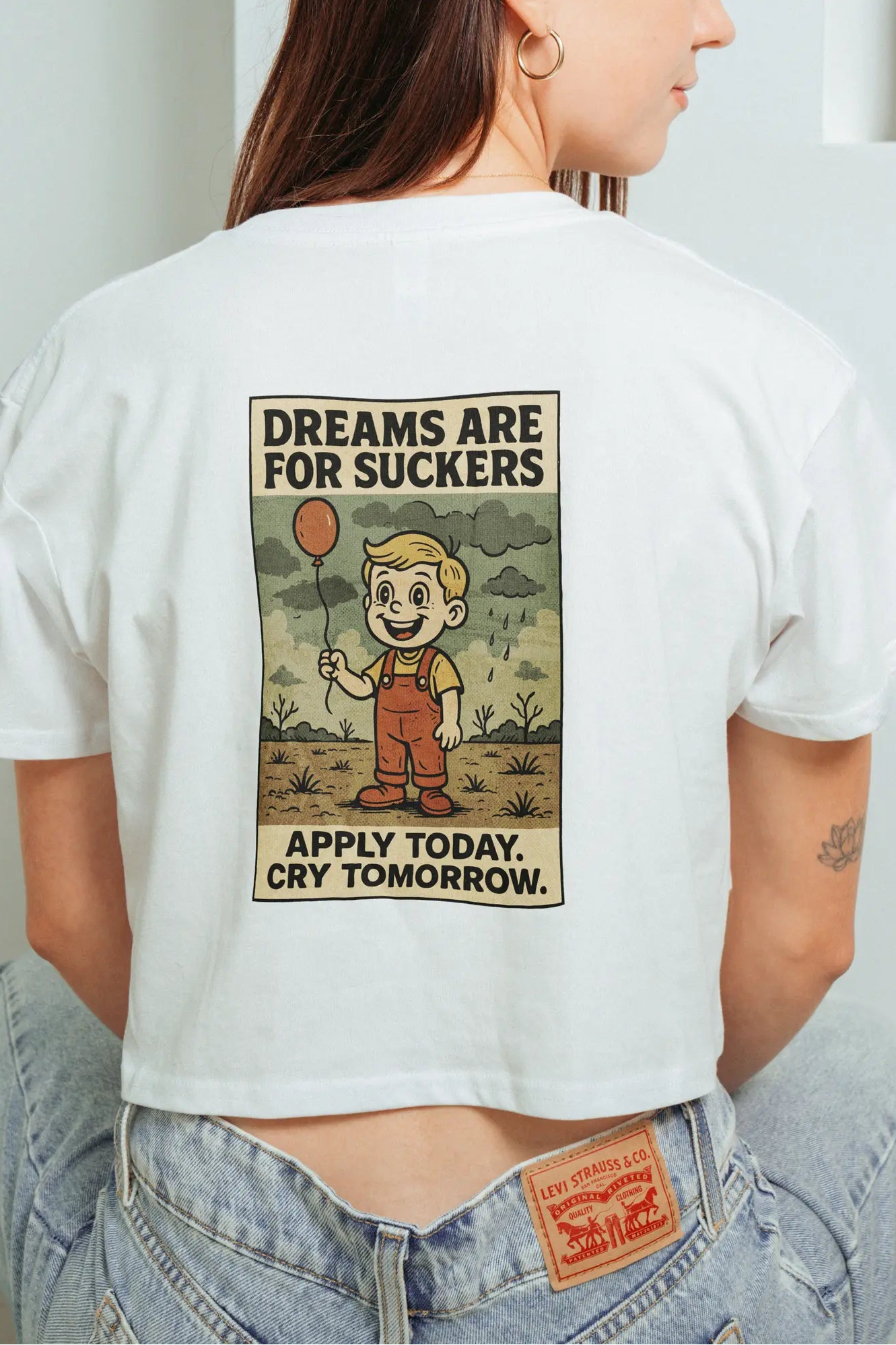 Dreams are for Suckers! Crop Tee