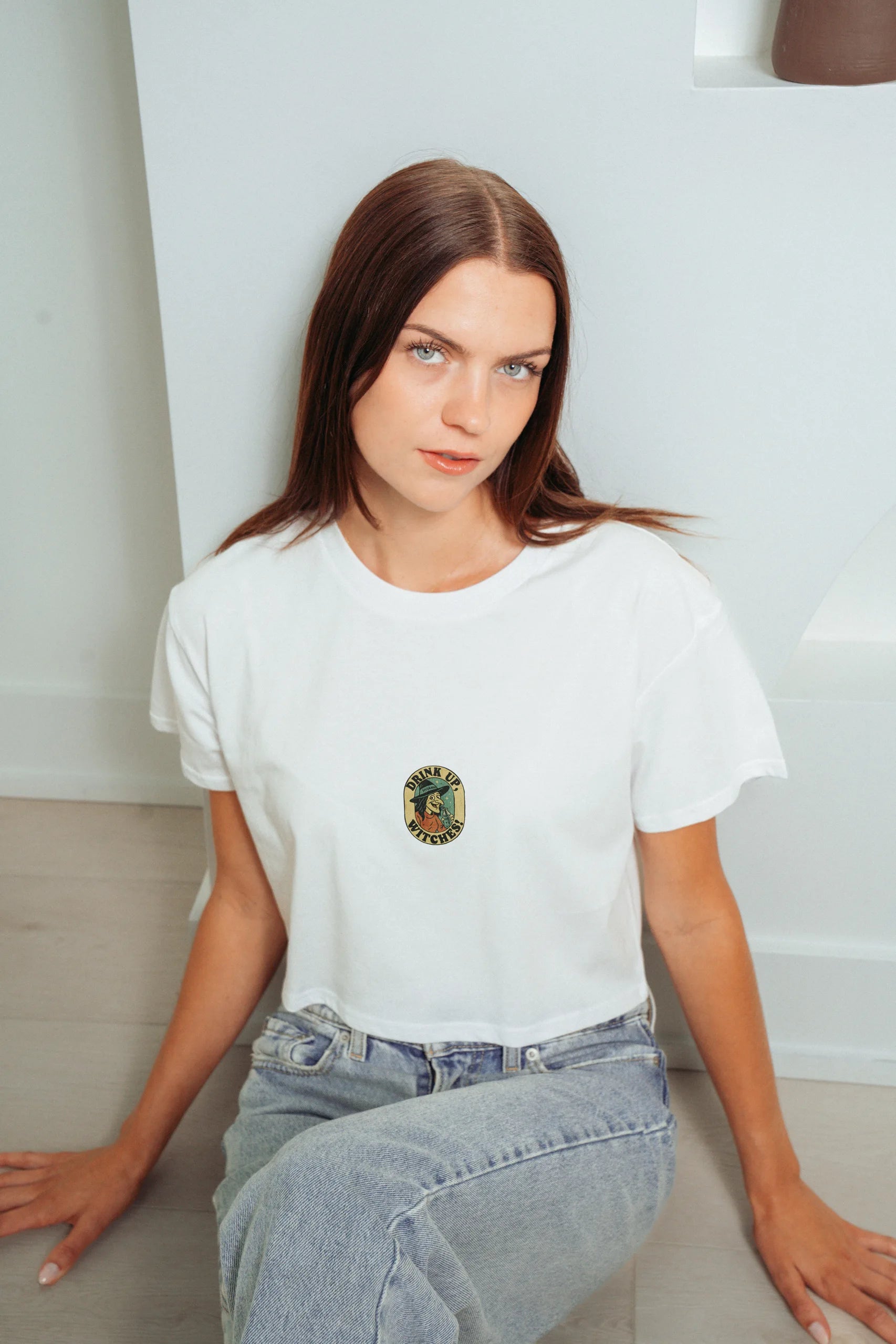 Drink Up Witches! Crop Tee