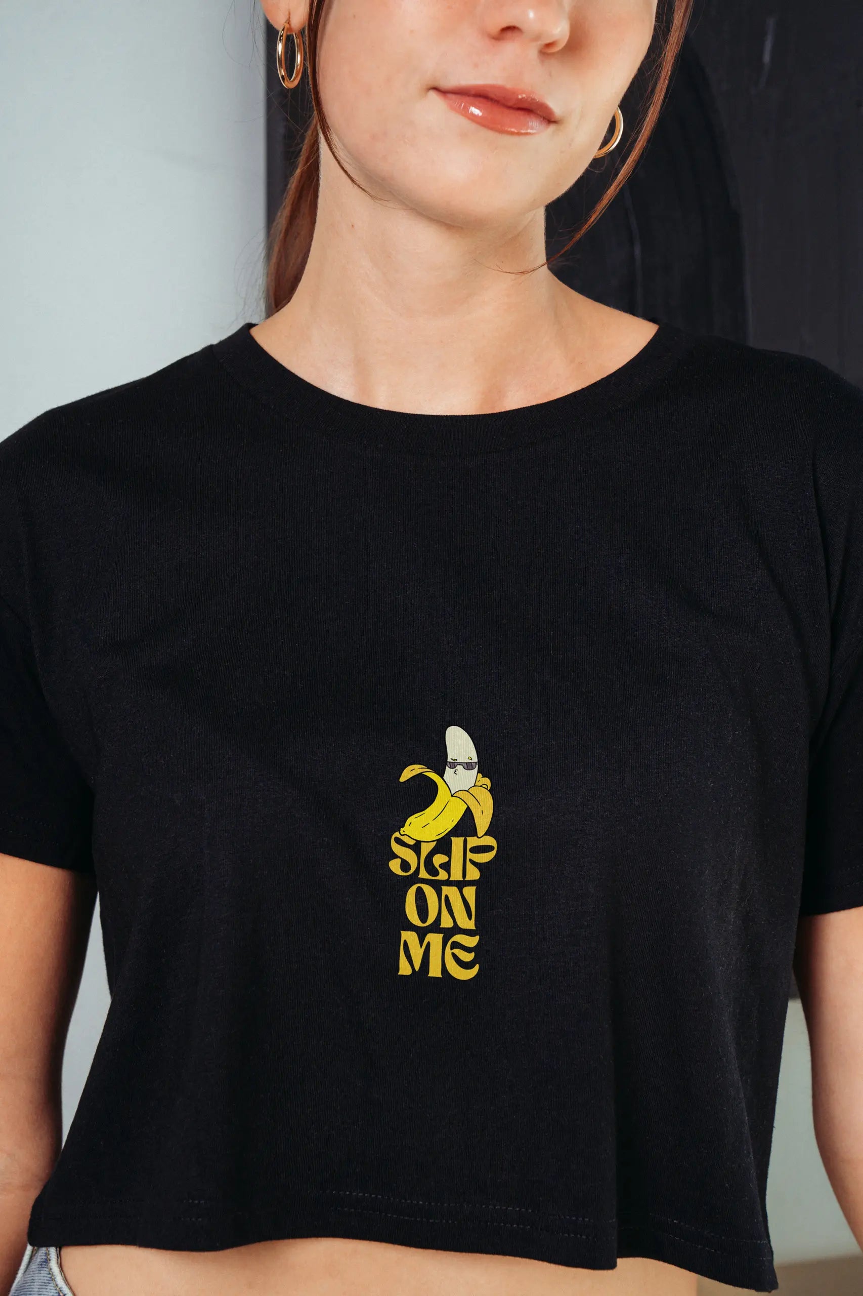 Slip on Me! Women's Crop Tee