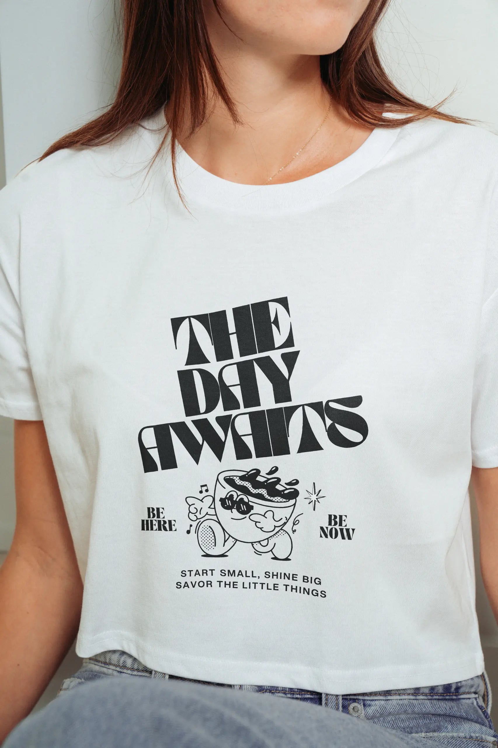 The Day Awaits! Crop Tee