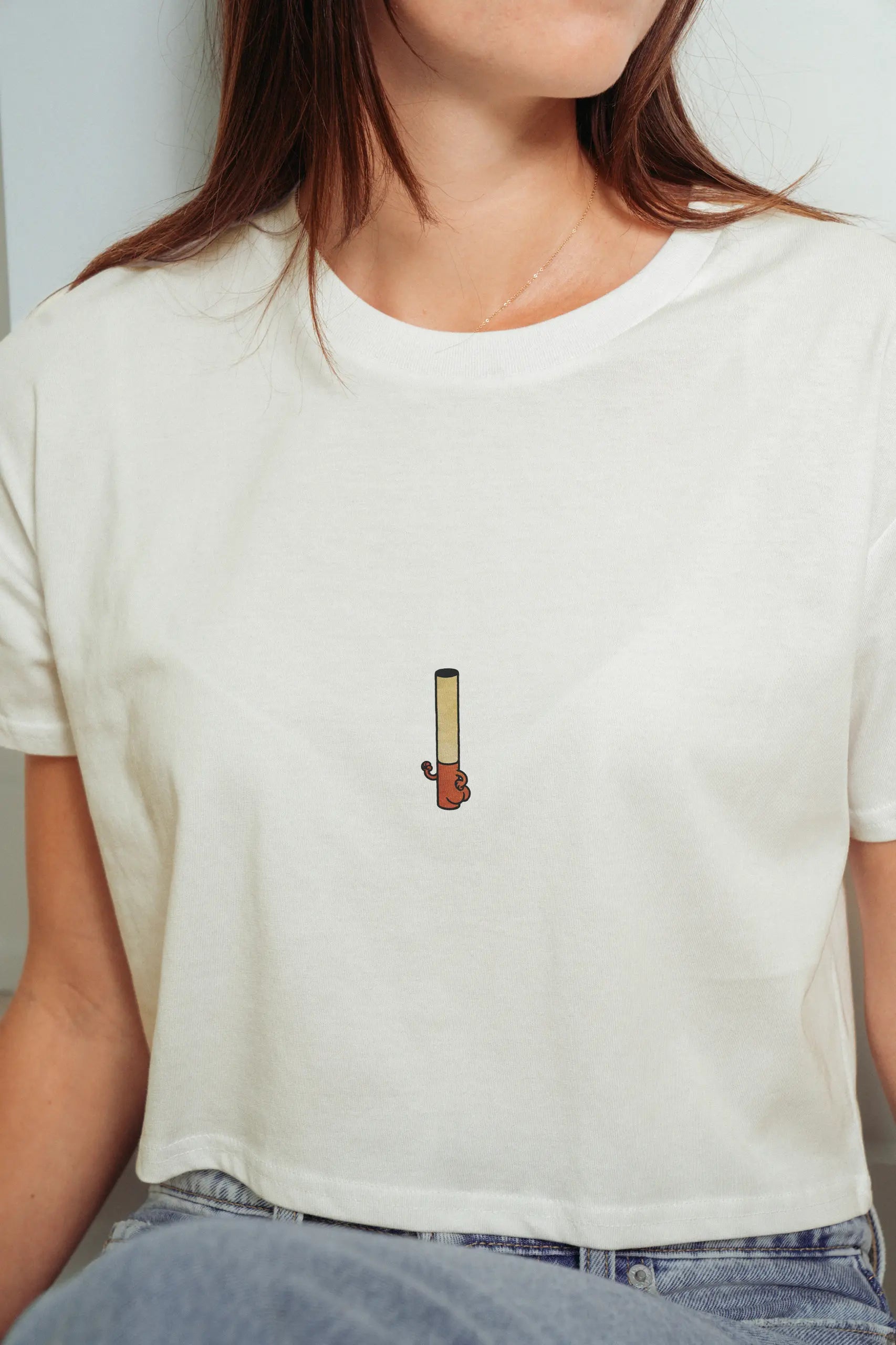 Cigarette Butt! Crop Tee