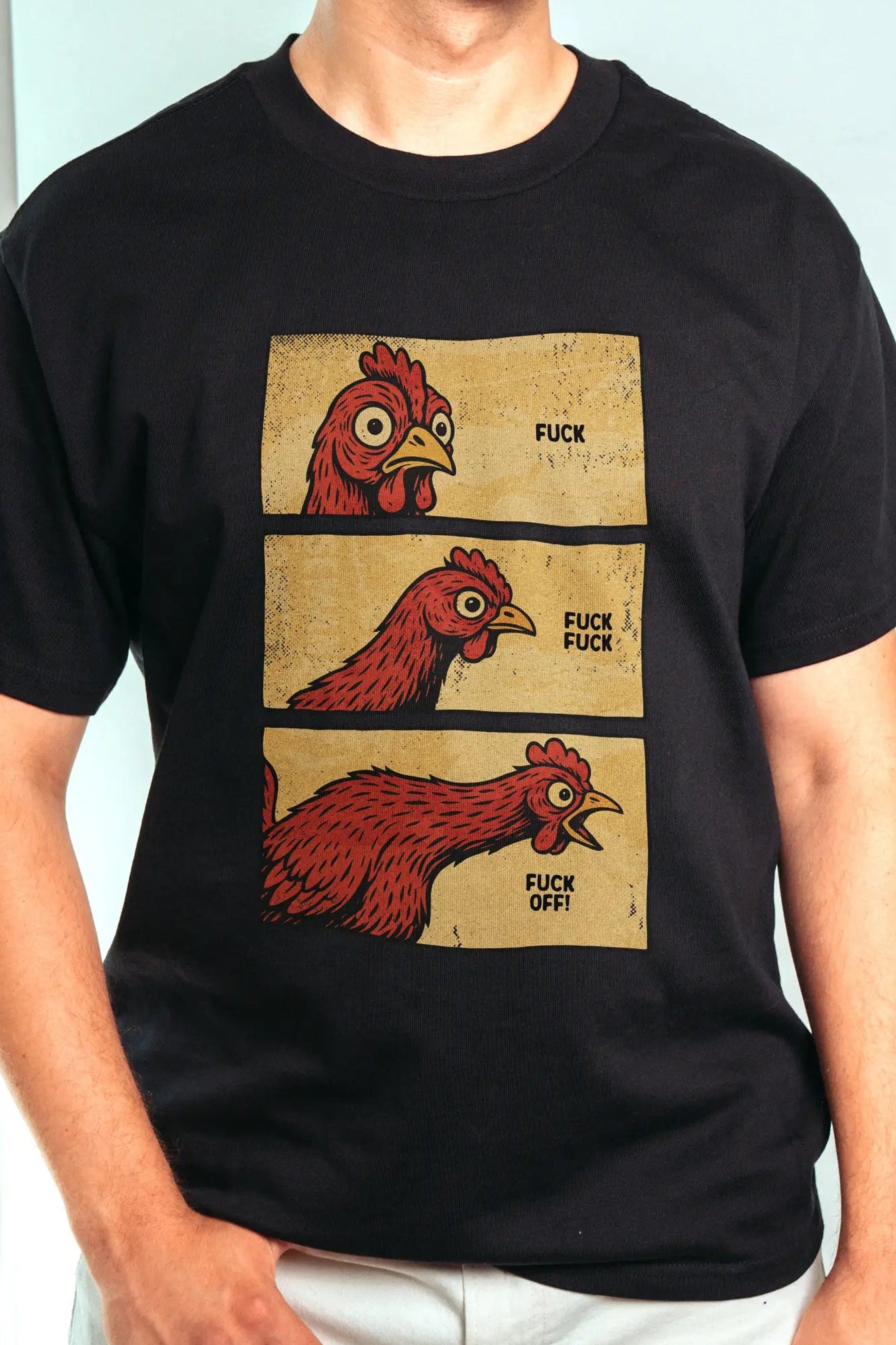 Cluck This Shit! Oversized Men's T-Shirt