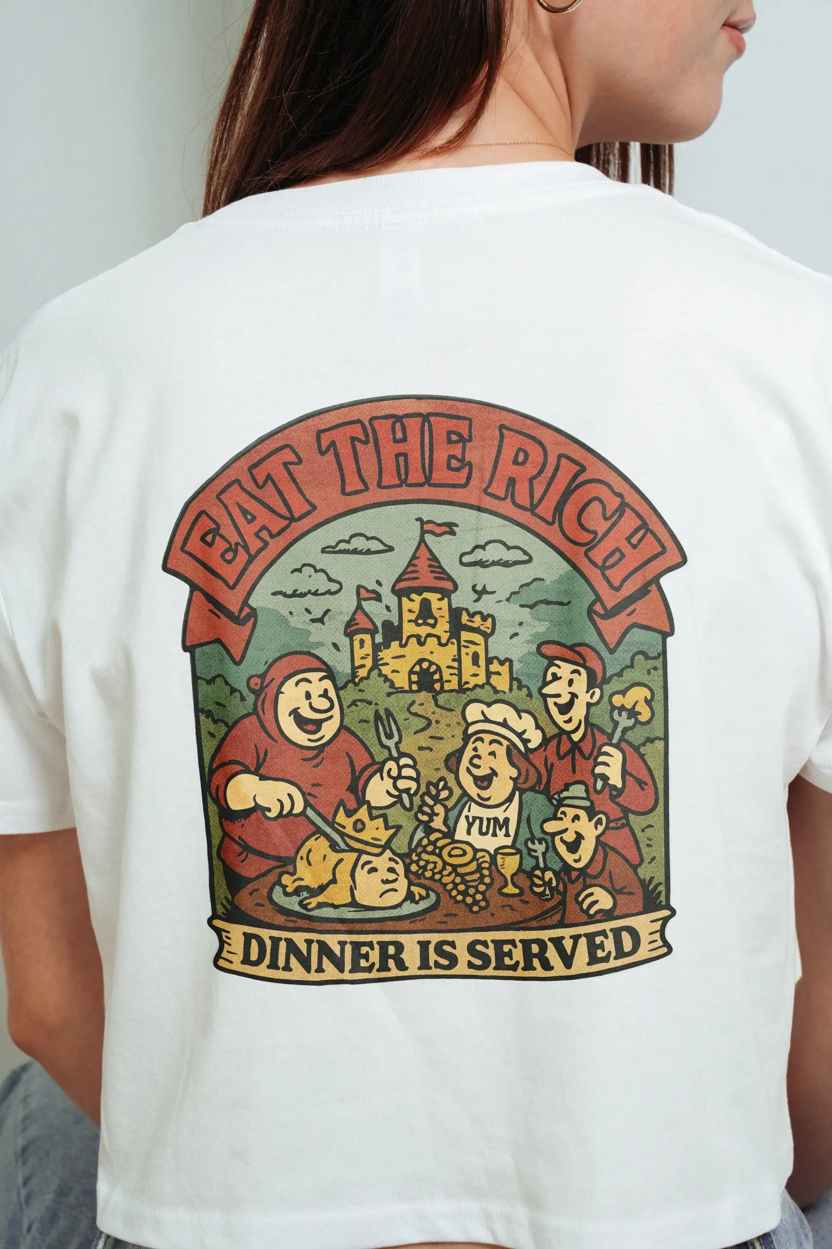 Eat The Rich! Crop Tee