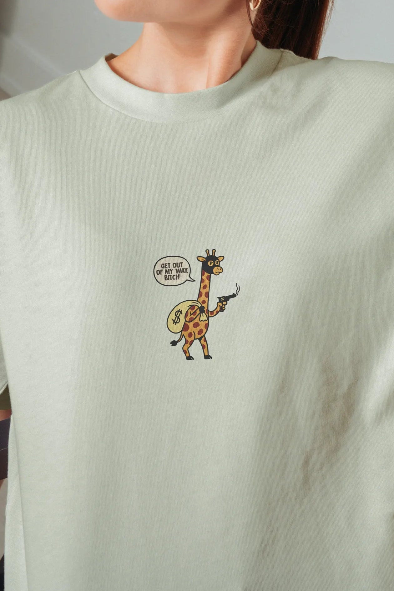 Get Out Of My Way Bitch! Women’s Oversized T-Shirt