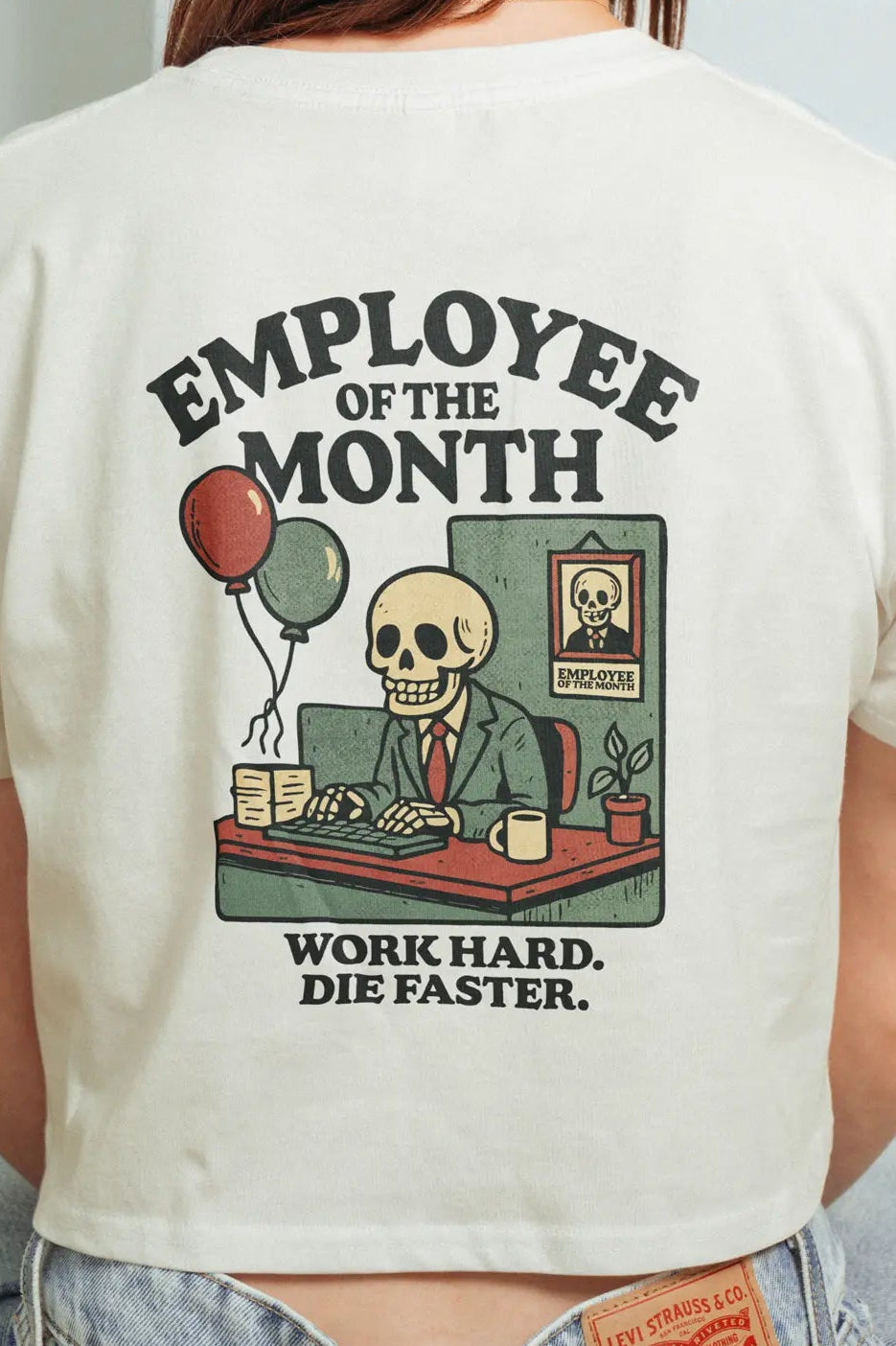 Employee of the Month! Crop Tee
