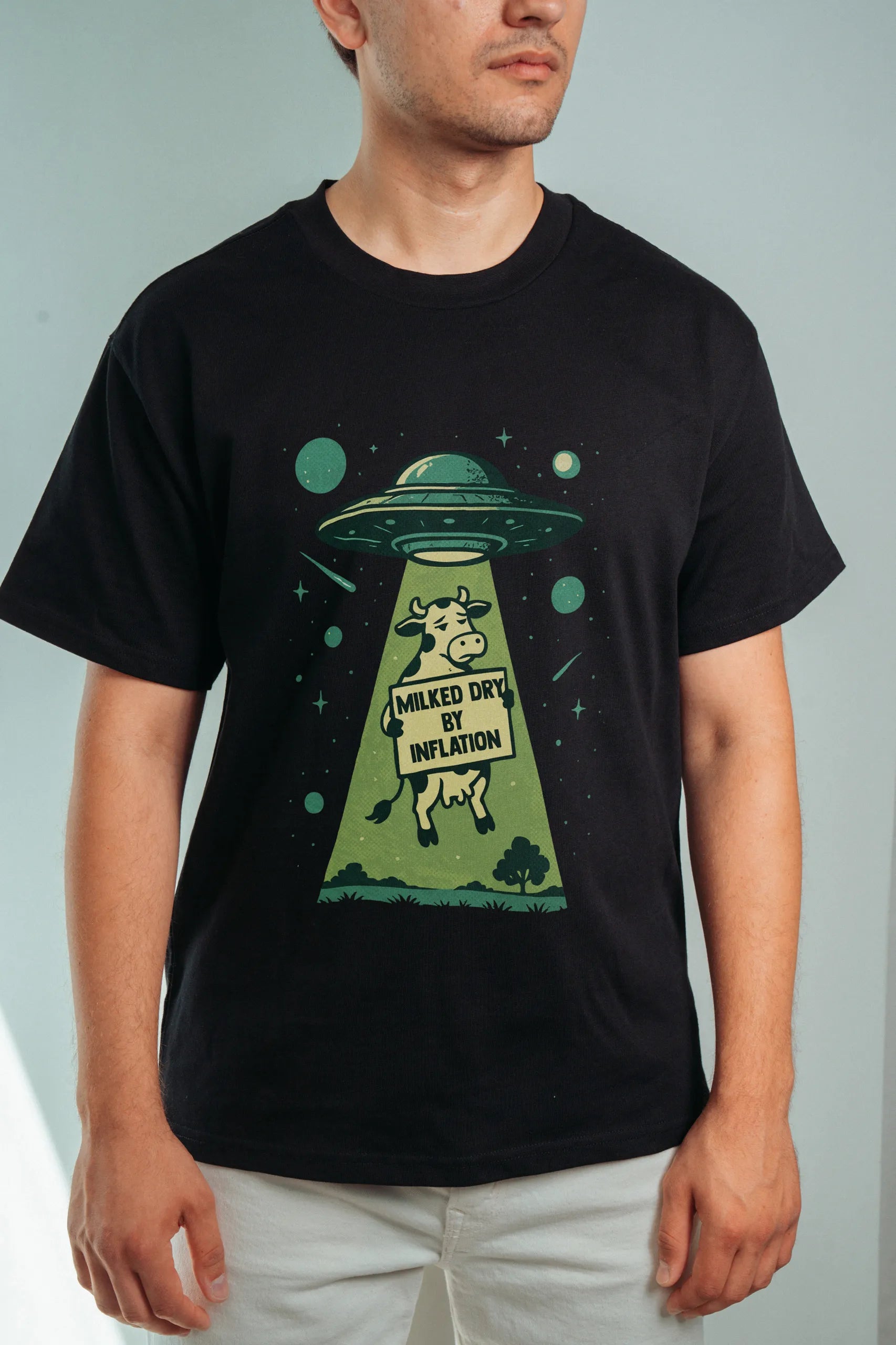 Milked Dry By Inflation! Oversized T-Shirt