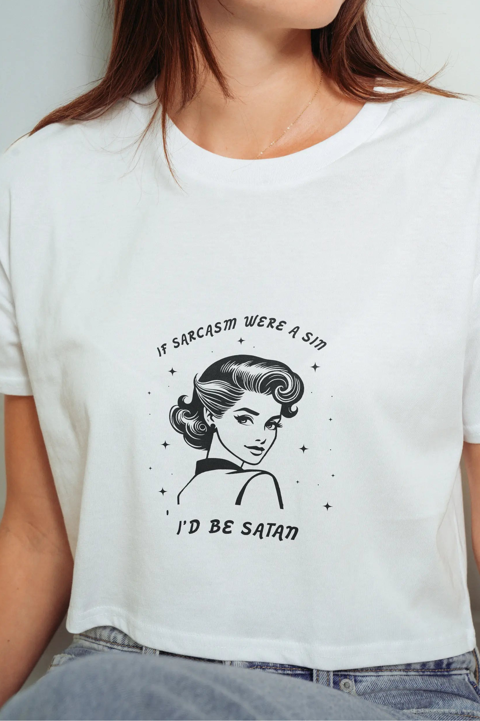 Sarcasm Queen! Crop Tee