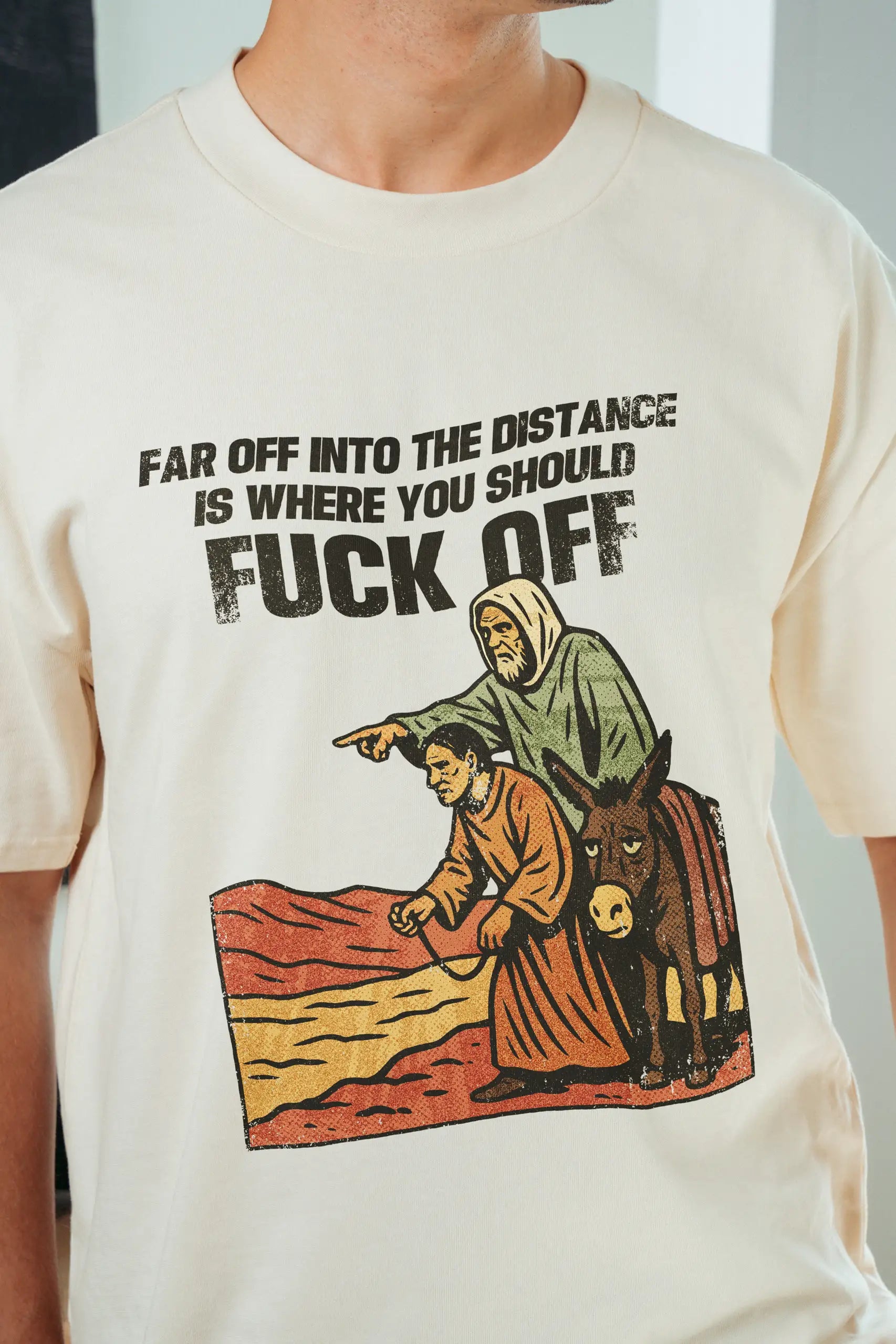 Far off into the Distance! Oversized T-Shirt