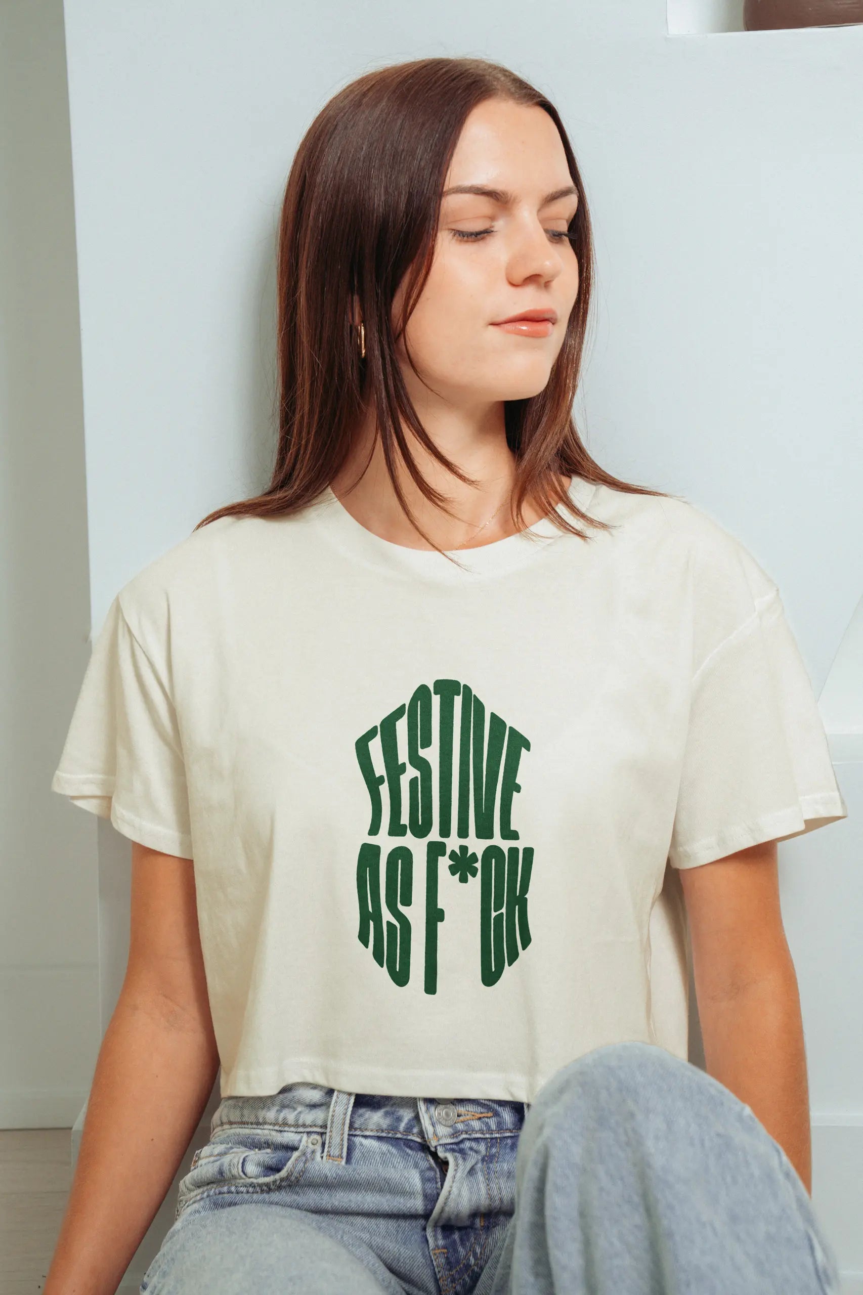 Festive as F*ck Crop Tee