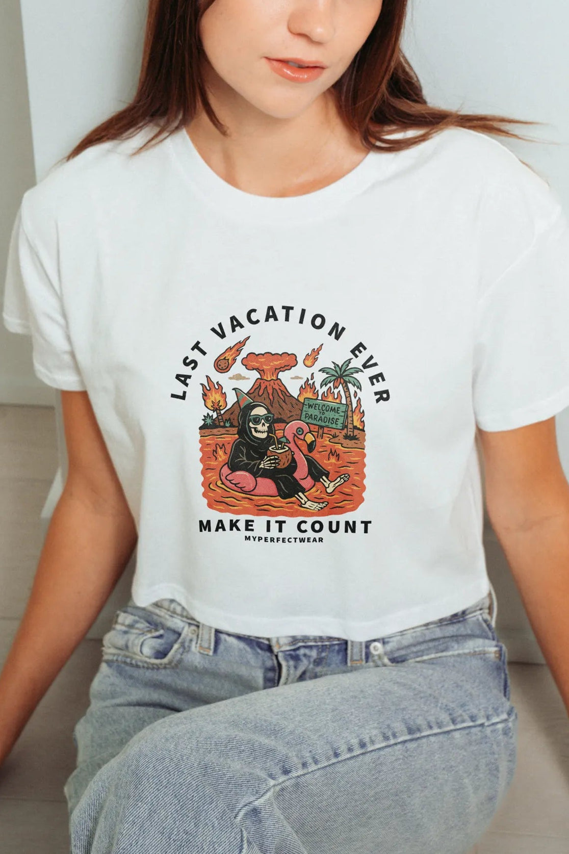 Last Vacation Ever! Crop Tee