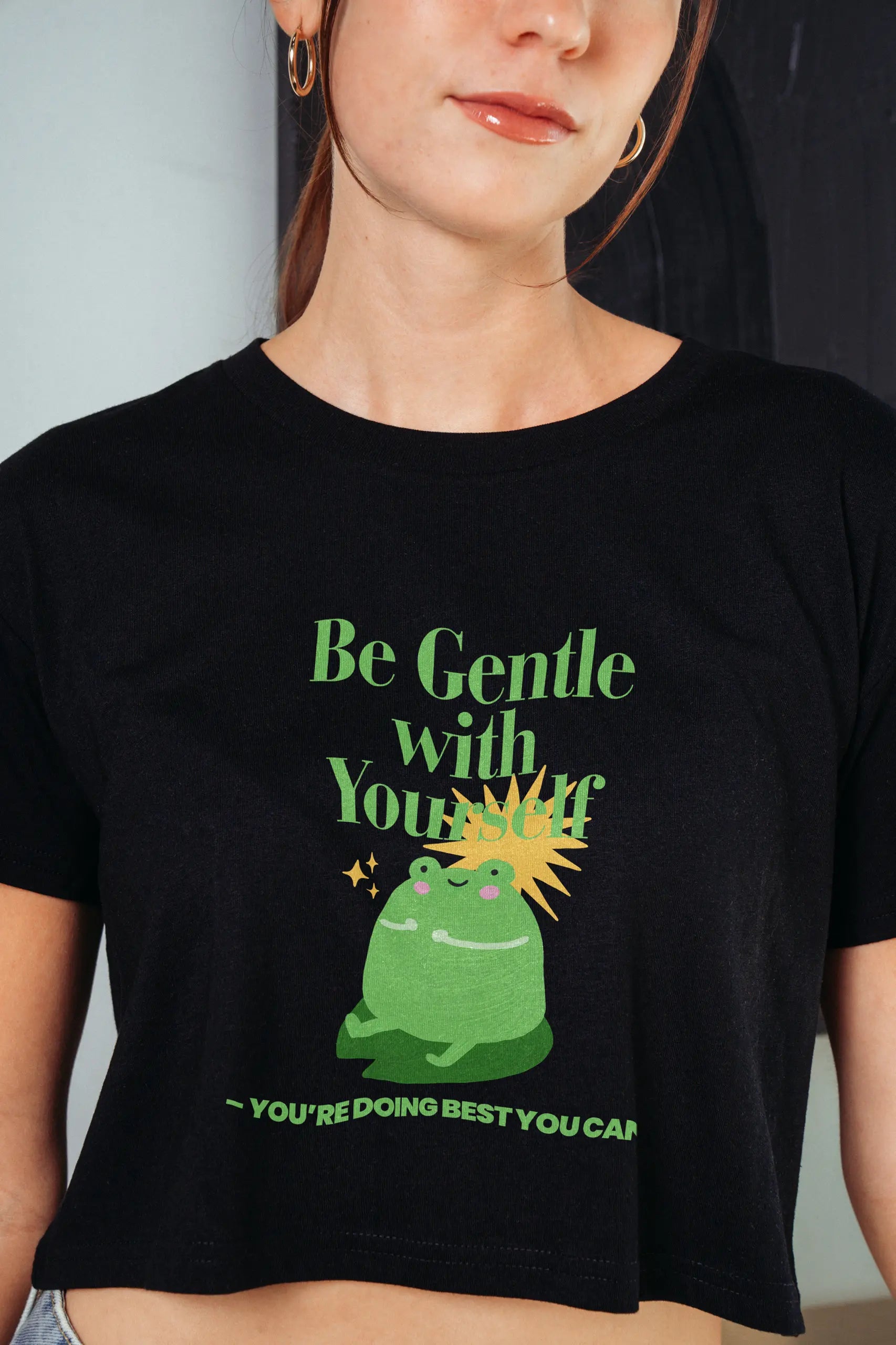 Be Gentle! Crop Tee
